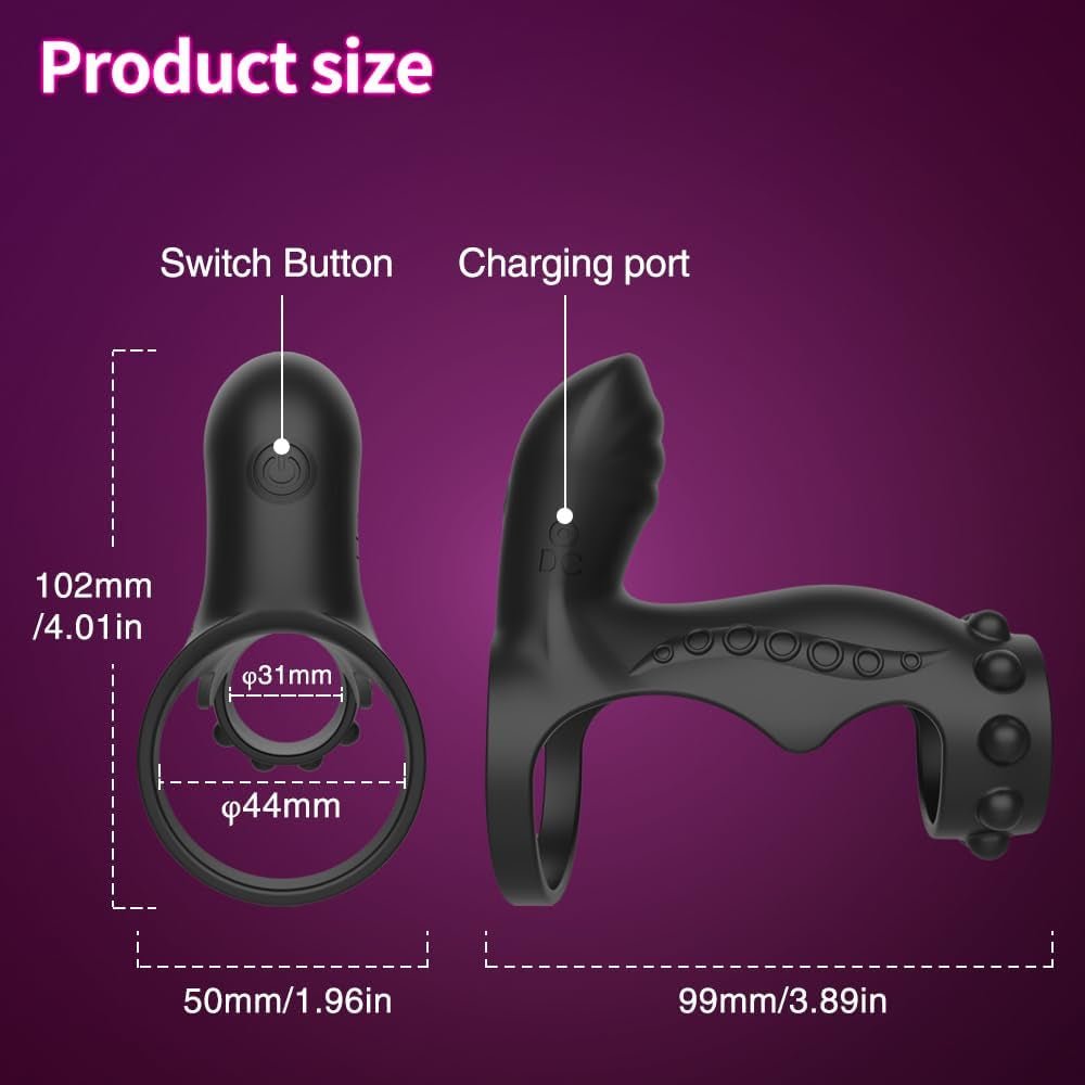 ClimaxLock Vibrating Cock Sleeve & Clit Massager - Vixen | Nova Network