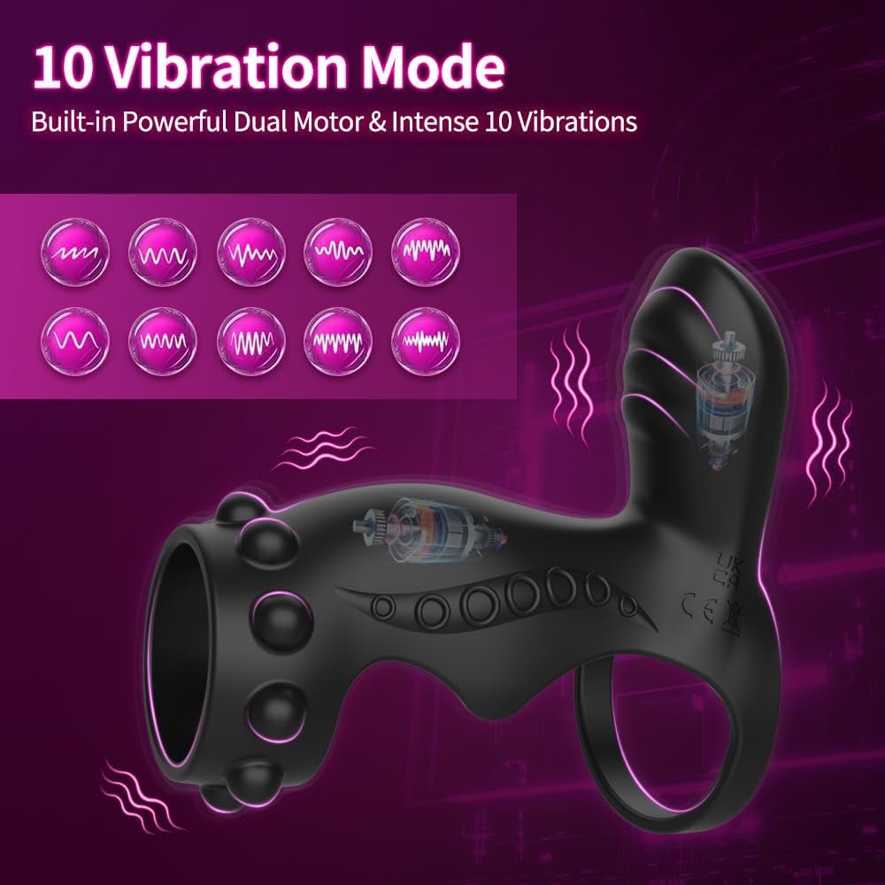 ClimaxLock Vibrating Cock Sleeve & Clit Massager - Vixen | Nova Network