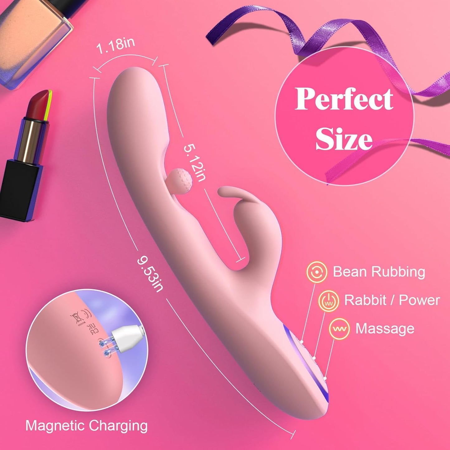 CloudSpiral 3 - in - 1 Rabbit Vibrator - Vixen | Nova Network