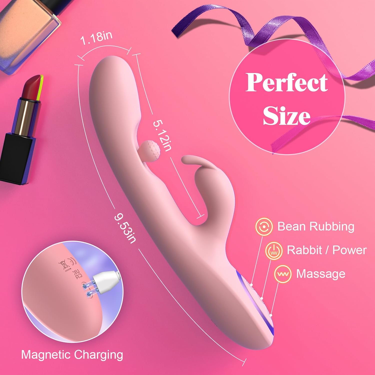 CloudSpiral 3 - in - 1 Rabbit Vibrator - Vixen | Nova Network