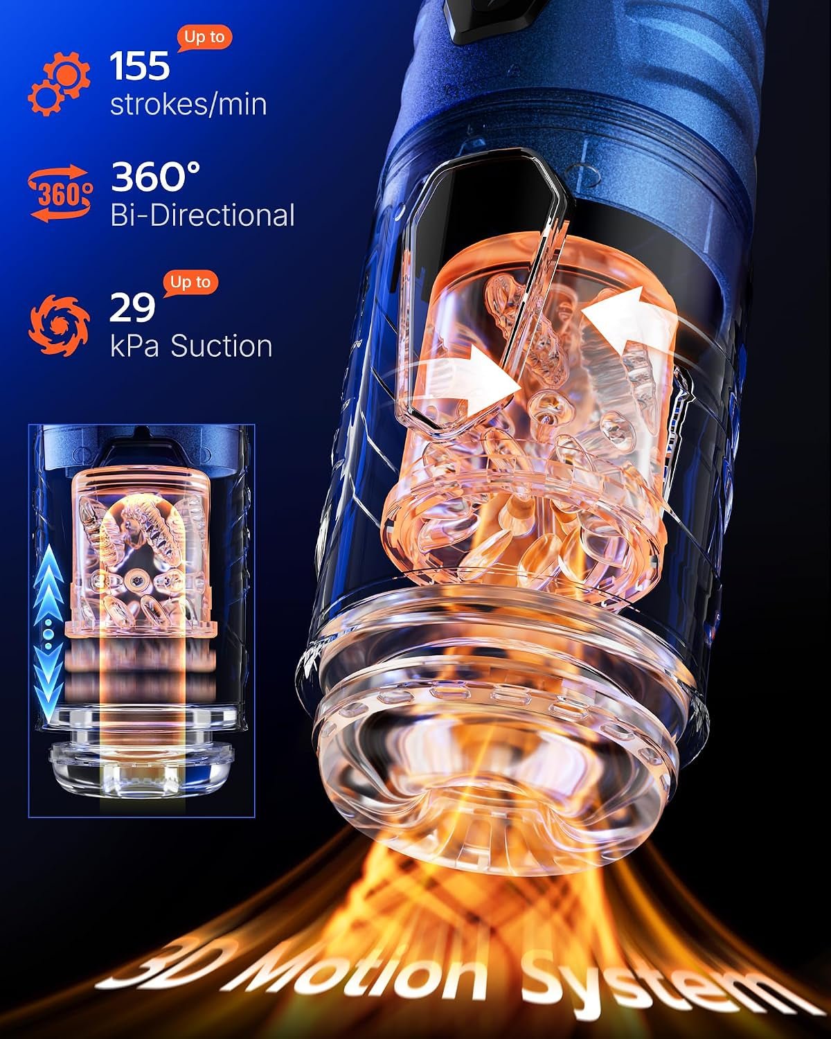 CobaltDrive AI Sync Automatic Masturbator | Thrust, Rotate, Suck - Vixen Adult Playroom