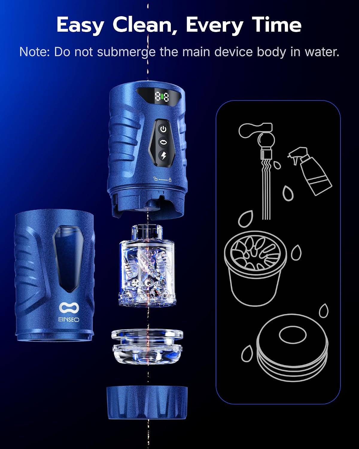 CobaltDrive AI Sync Automatic Masturbator | Thrust, Rotate, Suck - Vixen Adult Playroom