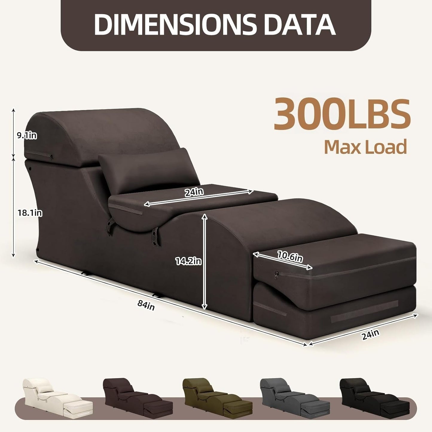 CocoaCurve Fold - Out Sex Chaise Lounge - Vixen | Nova Network
