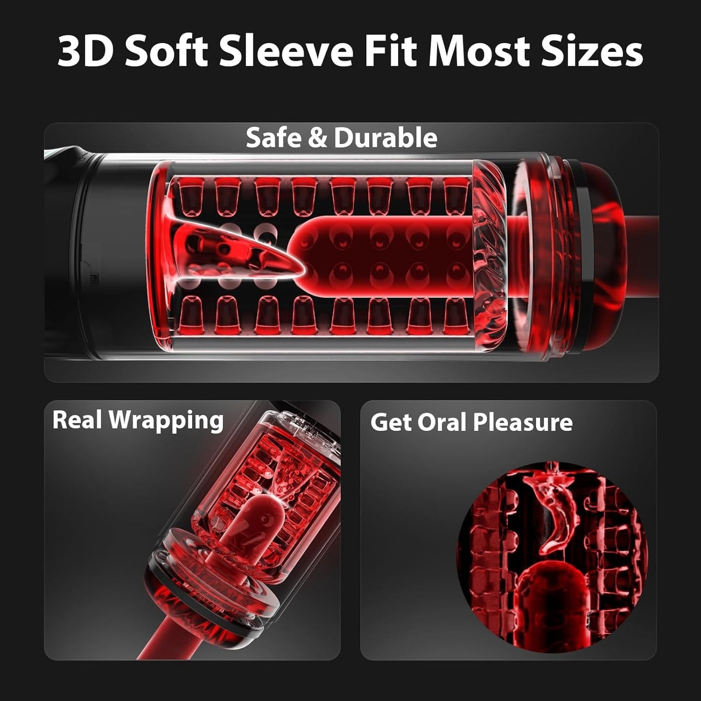 CommandGrip AI Male Masturbator & Penis Pump - Vixen Adult Playroom