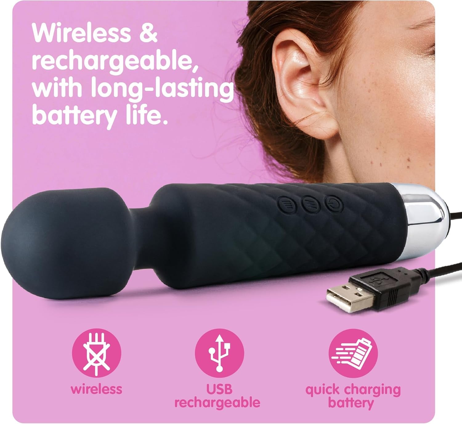 CompactMuse 20 - Mode Clit & G - Spot Wand Vibrator - Vixen | Nova Network