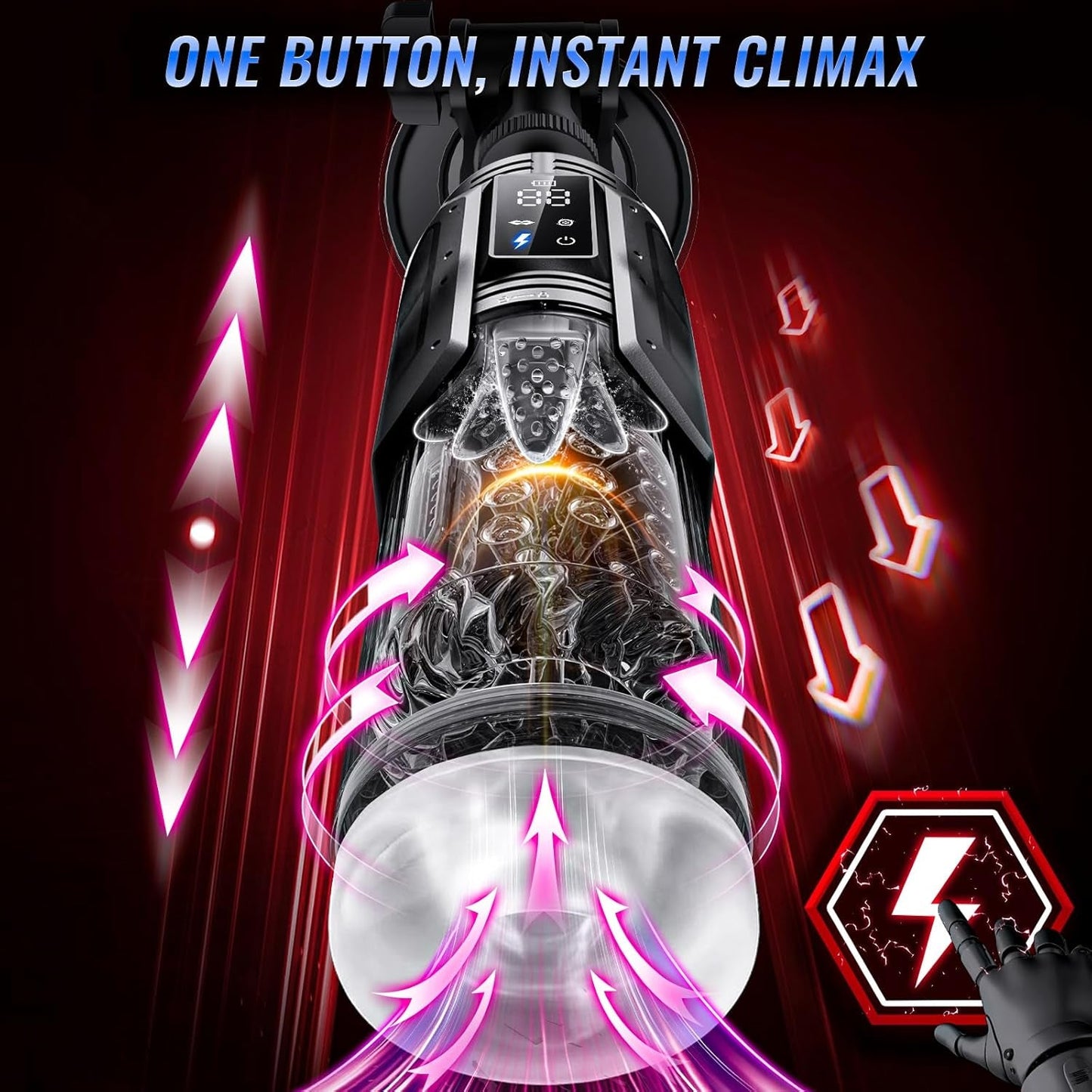 CompanionCore AI Male Masturbator & Penis Pump - Vixen Adult Playroom