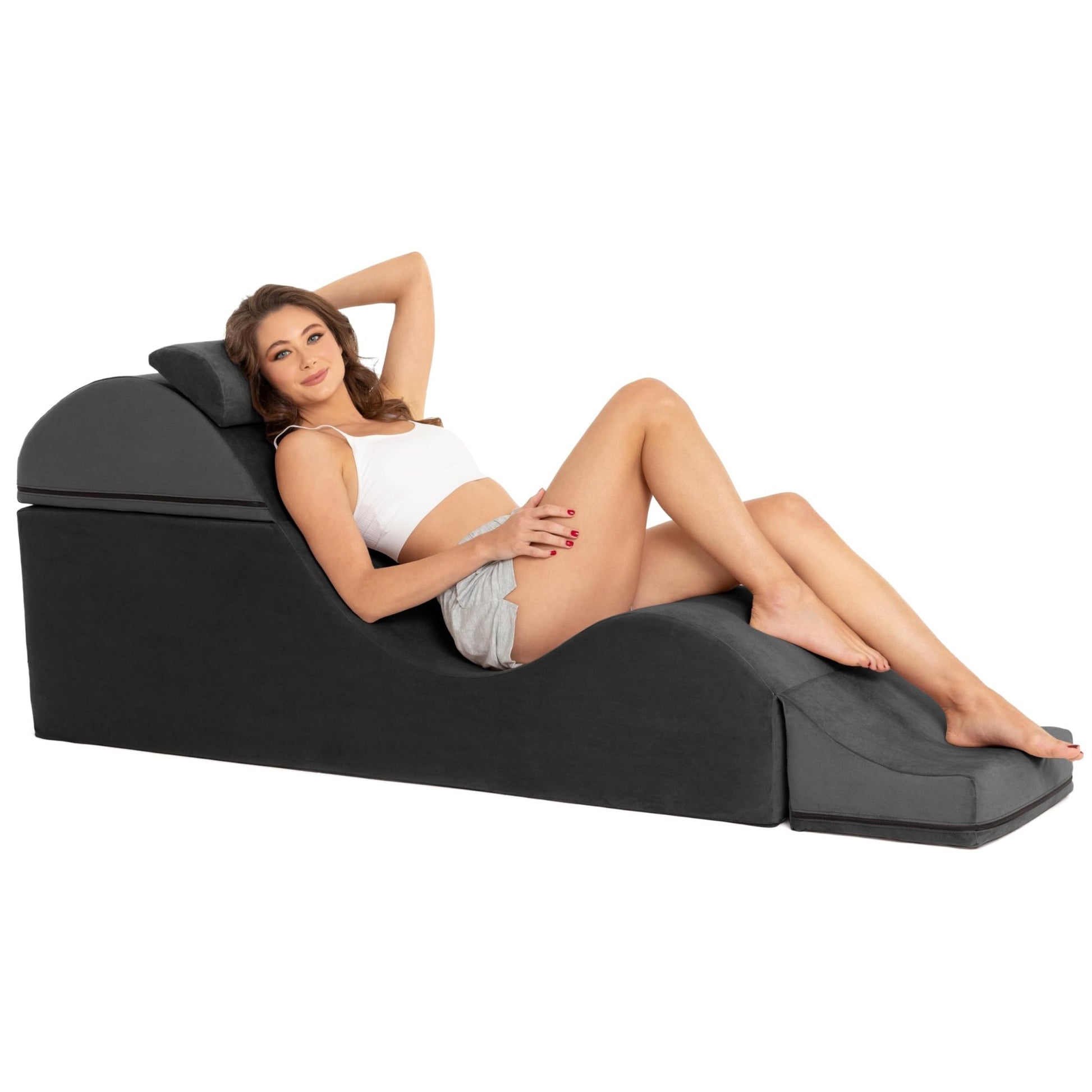Convertible Black Intimate Lounge Sex Chaise - Vixen | Nova Network