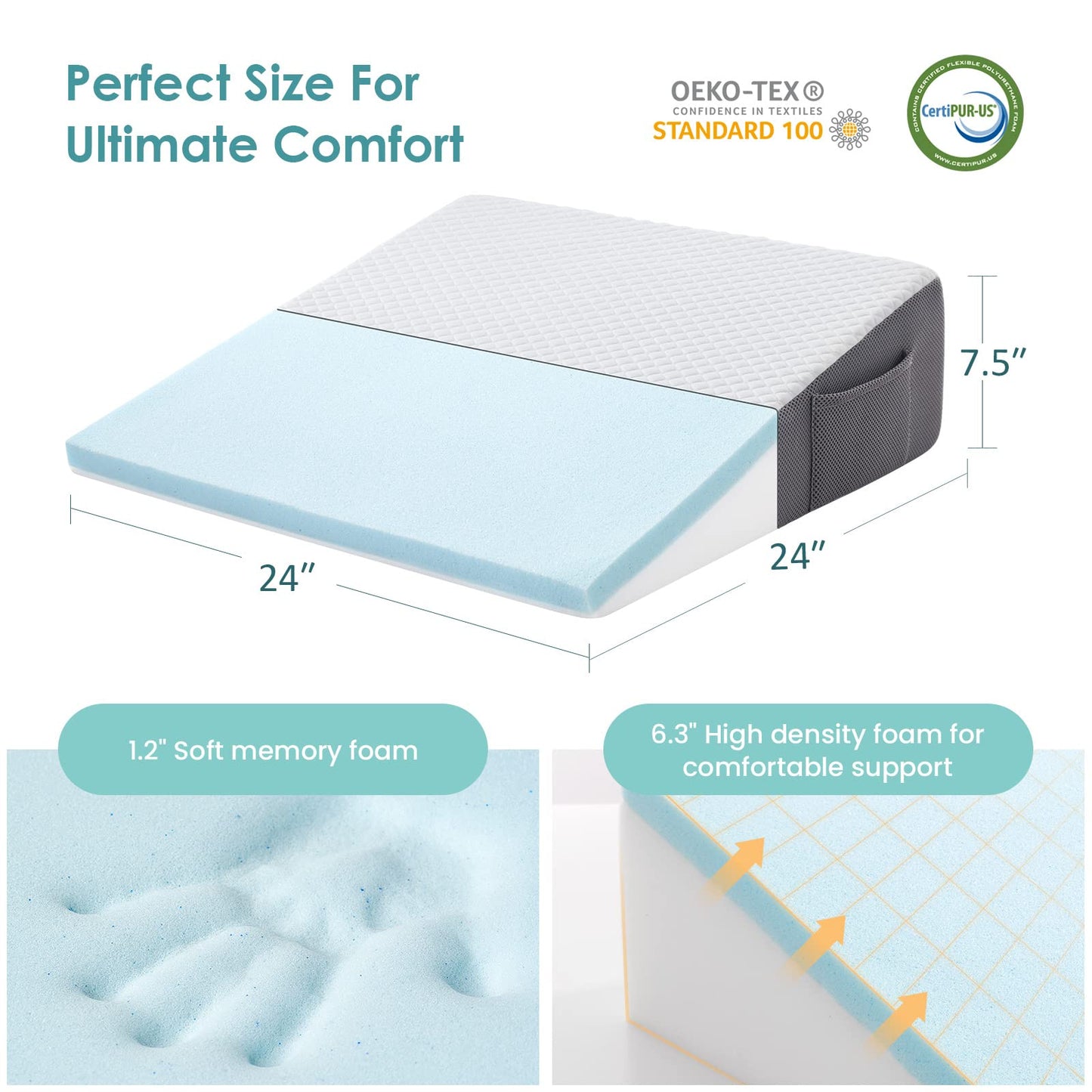 Cooling Couples Intimacy Support Incline Wedge - Vixen | Nova Network