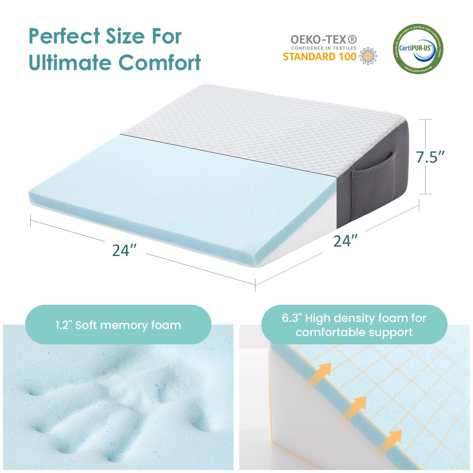 Cooling Couples Intimacy Support Incline Wedge - Vixen | Nova Network