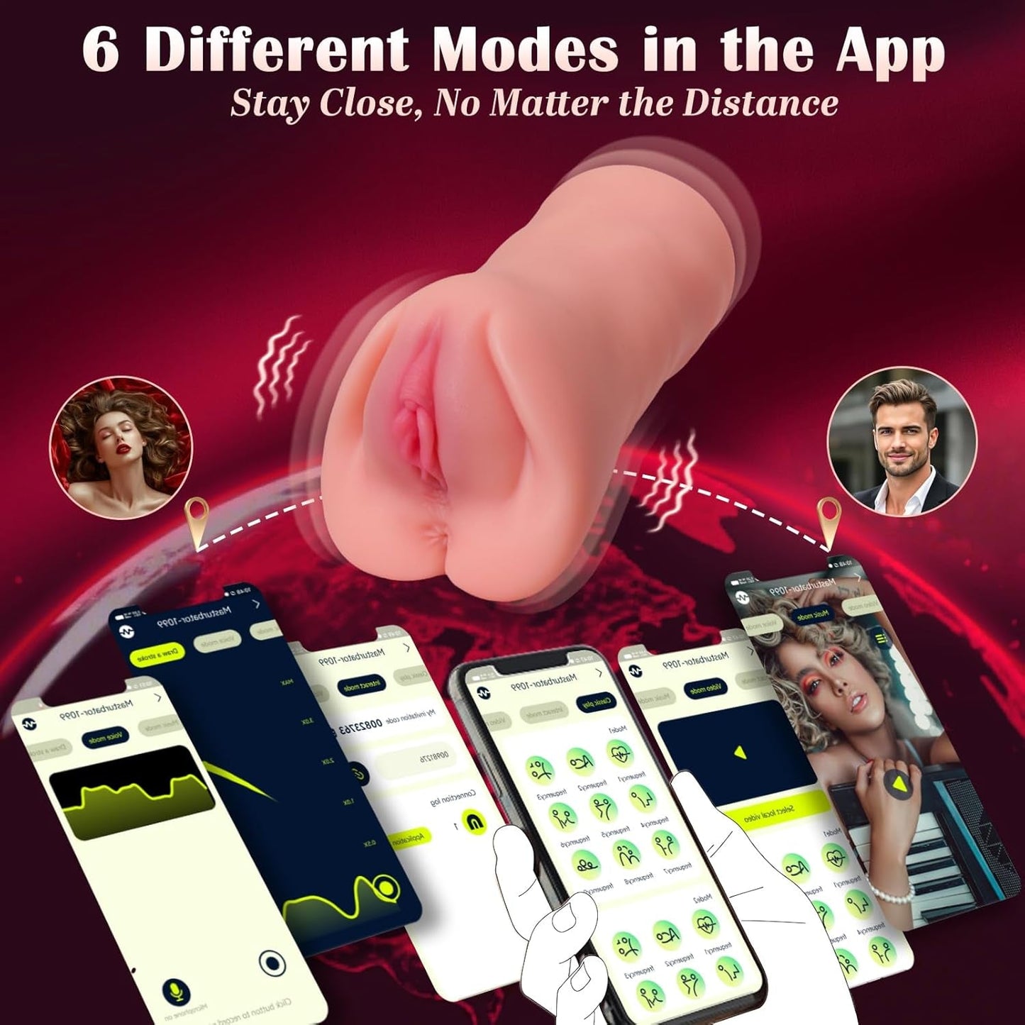 CowGirl App-Controlled Pocket Pussy - Vixen Adult Playroom