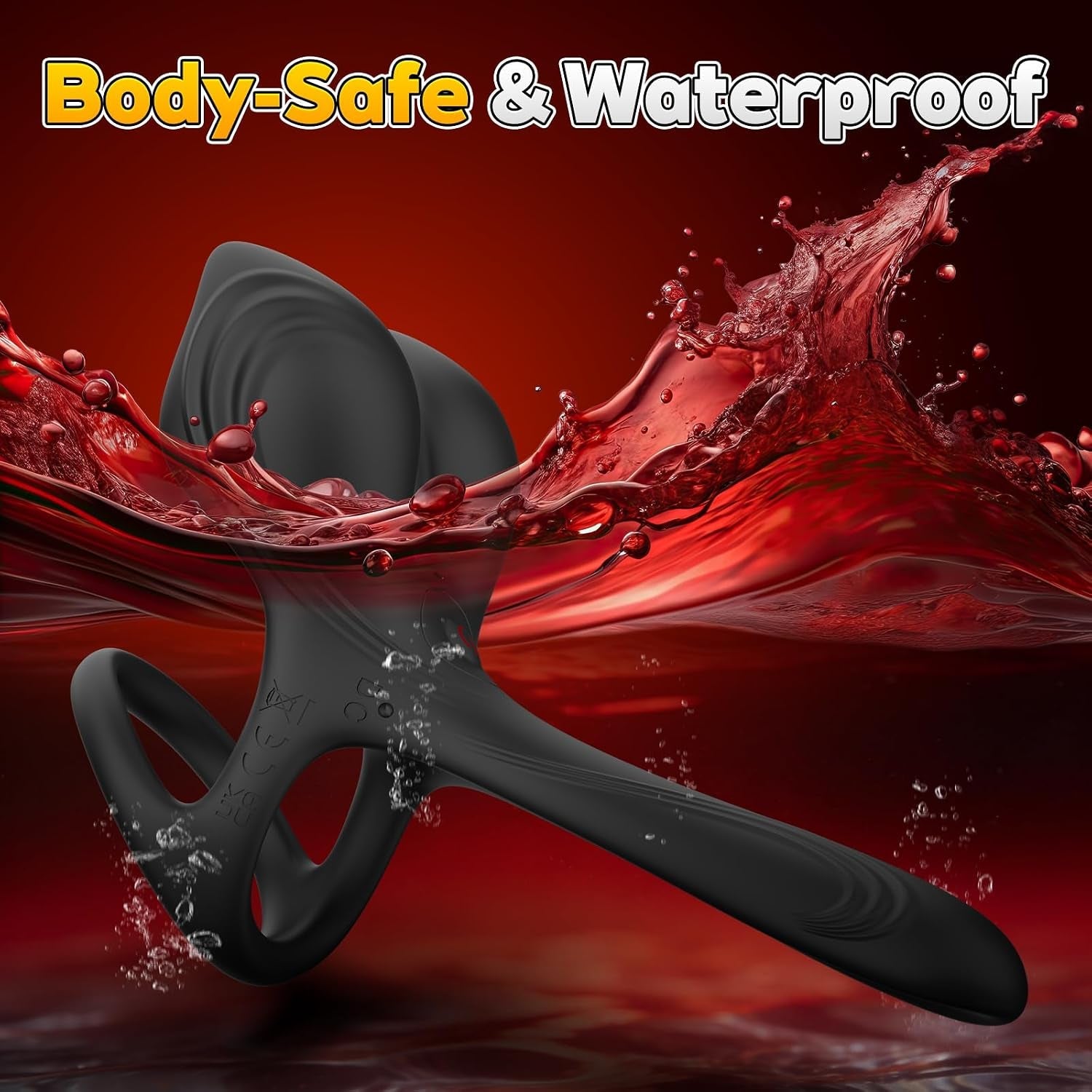 CradleVibe Testicle-Enveloping Dual Cock Ring with G-Spot Head - Vixen Adult Playroom
