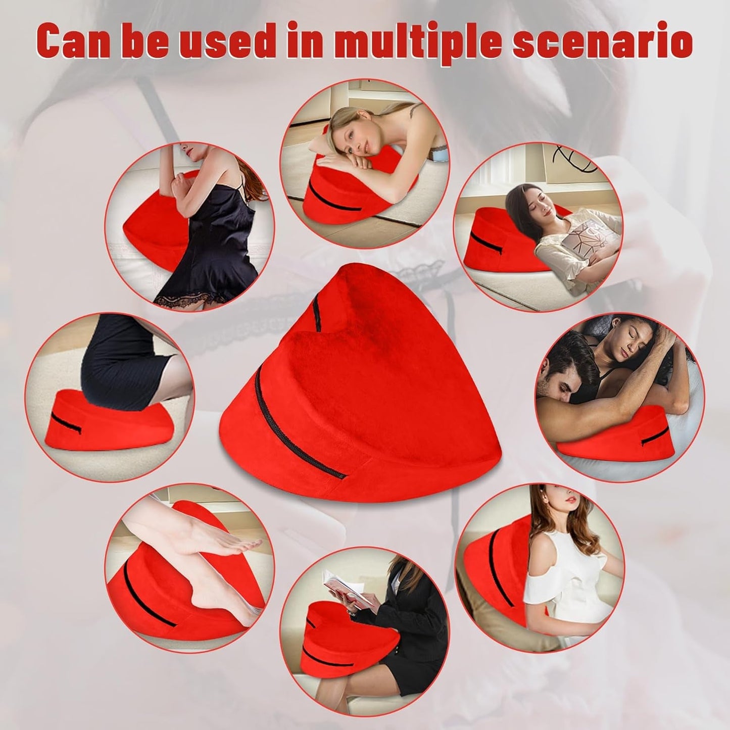 CrimsonAmour Heart - Shaped Sex Position Pillow - Vixen | Nova Network