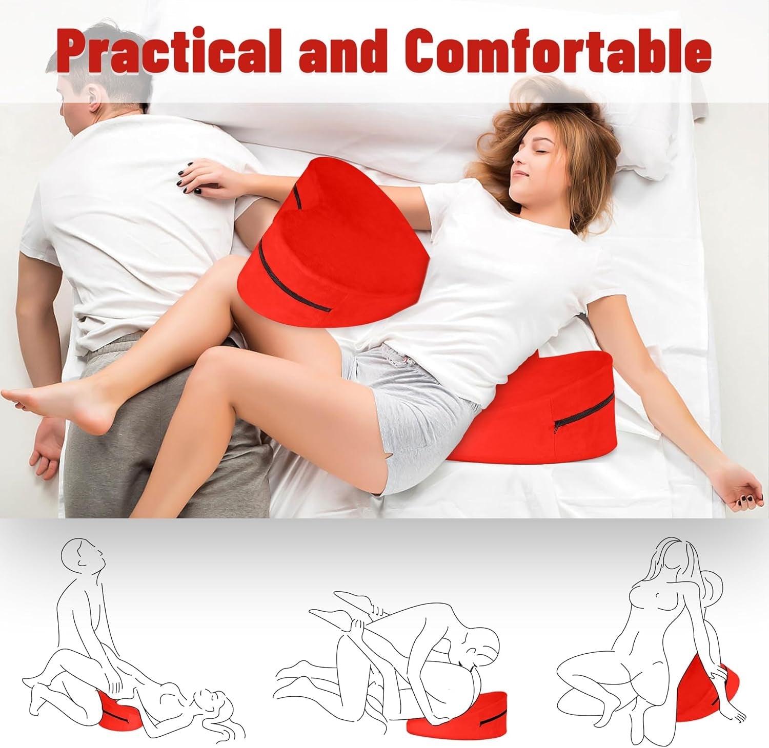CrimsonAmour Heart - Shaped Sex Position Pillow - Vixen | Nova Network