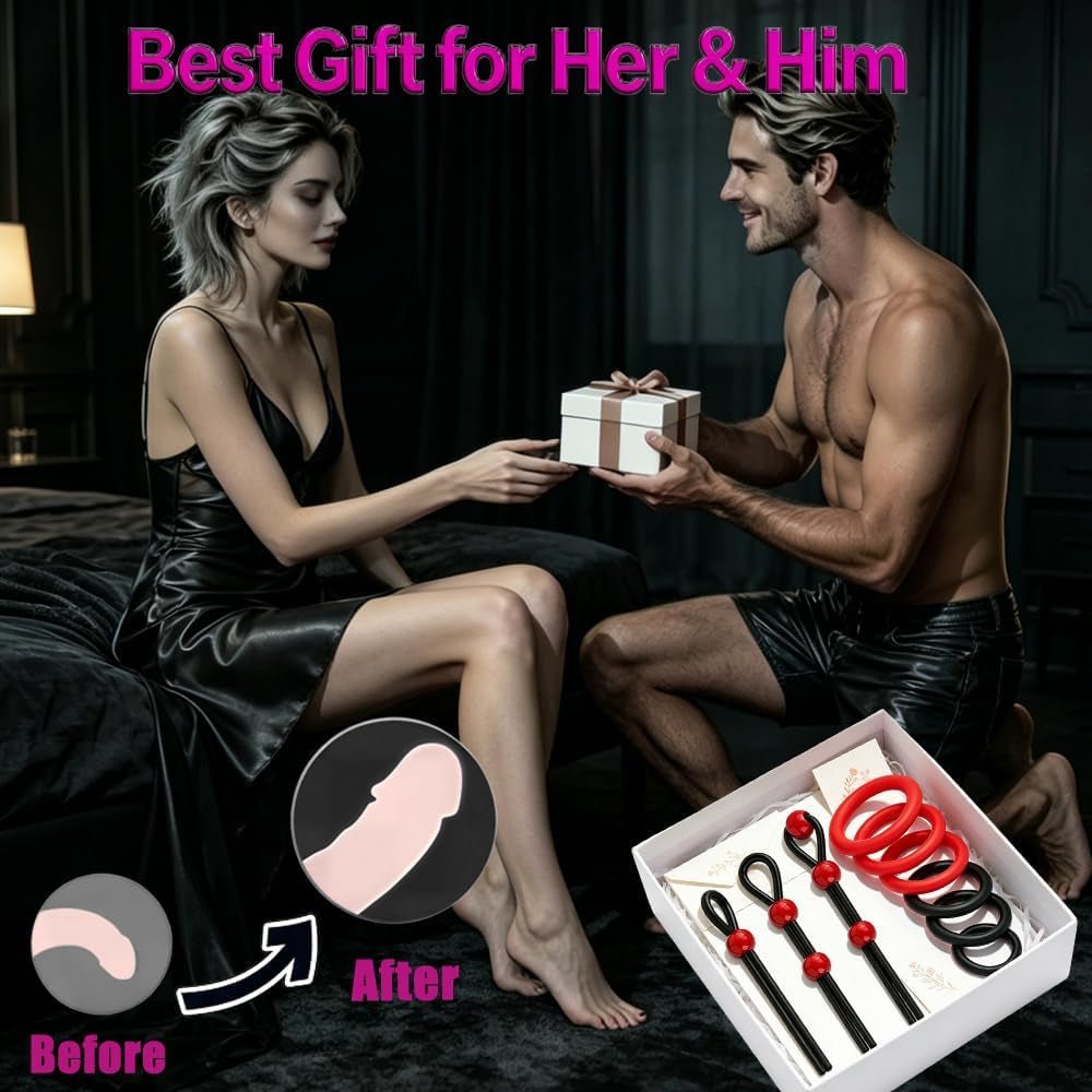 CrimsonFlex 9 - Piece Adjustable Cock Ring Set - Vixen | Nova Network
