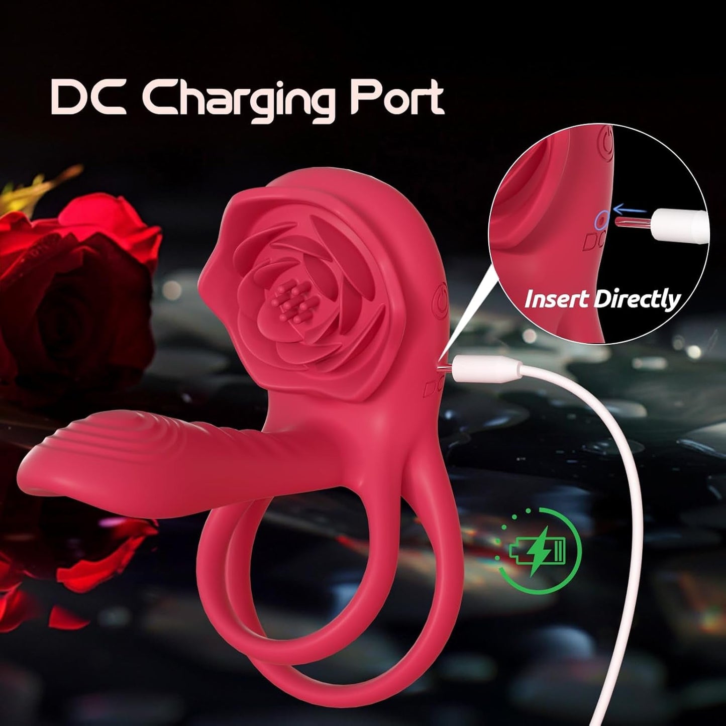 CrimsonQuartet Vibrating Cock Ring Clit Stim Sleeve 9 Modes - Vixen | Nova Network