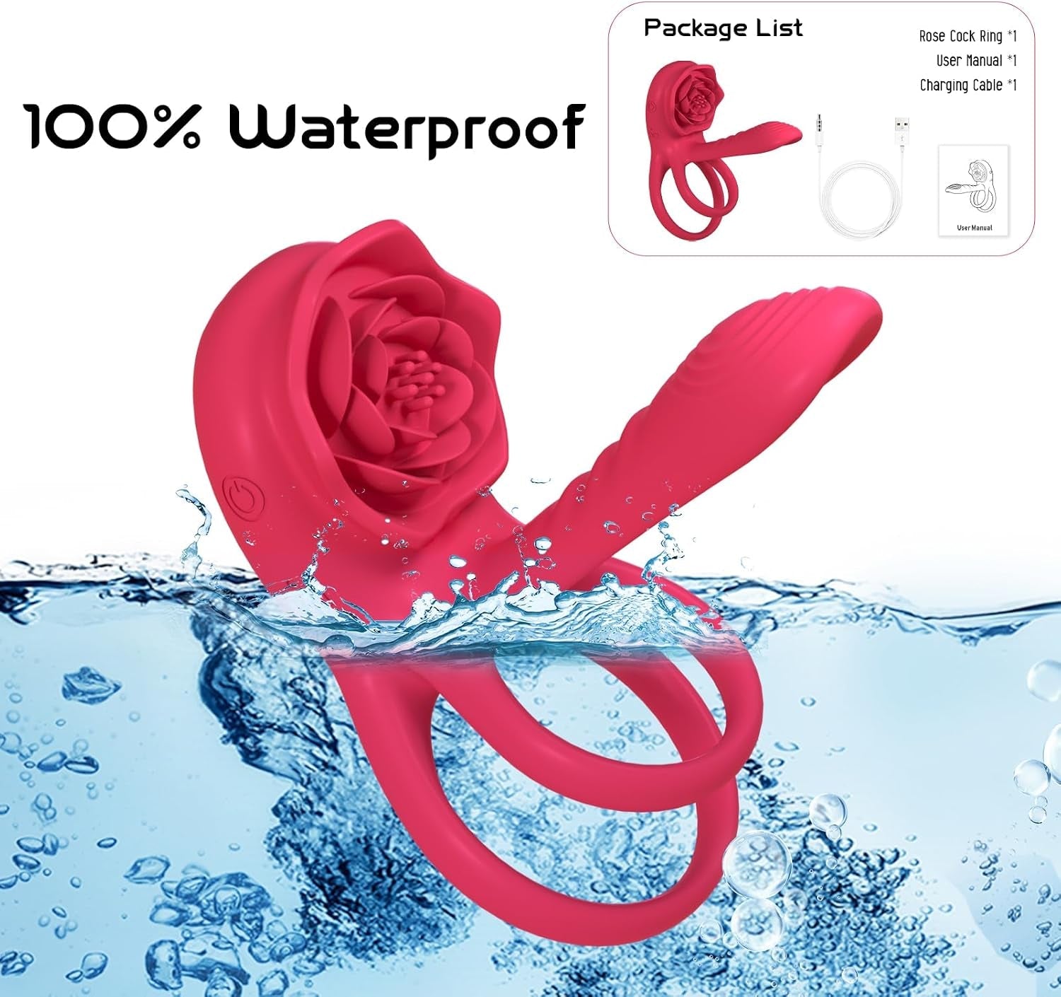 CrimsonQuartet Vibrating Cock Ring Clit Stim Sleeve 9 Modes - Vixen | Nova Network