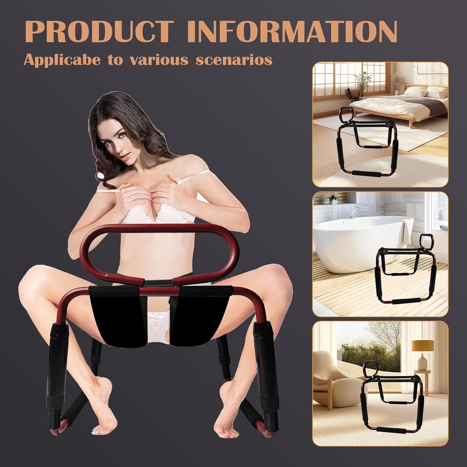 CrimsonRide Adjustable Couples Sex Chair - Vixen | Nova Network