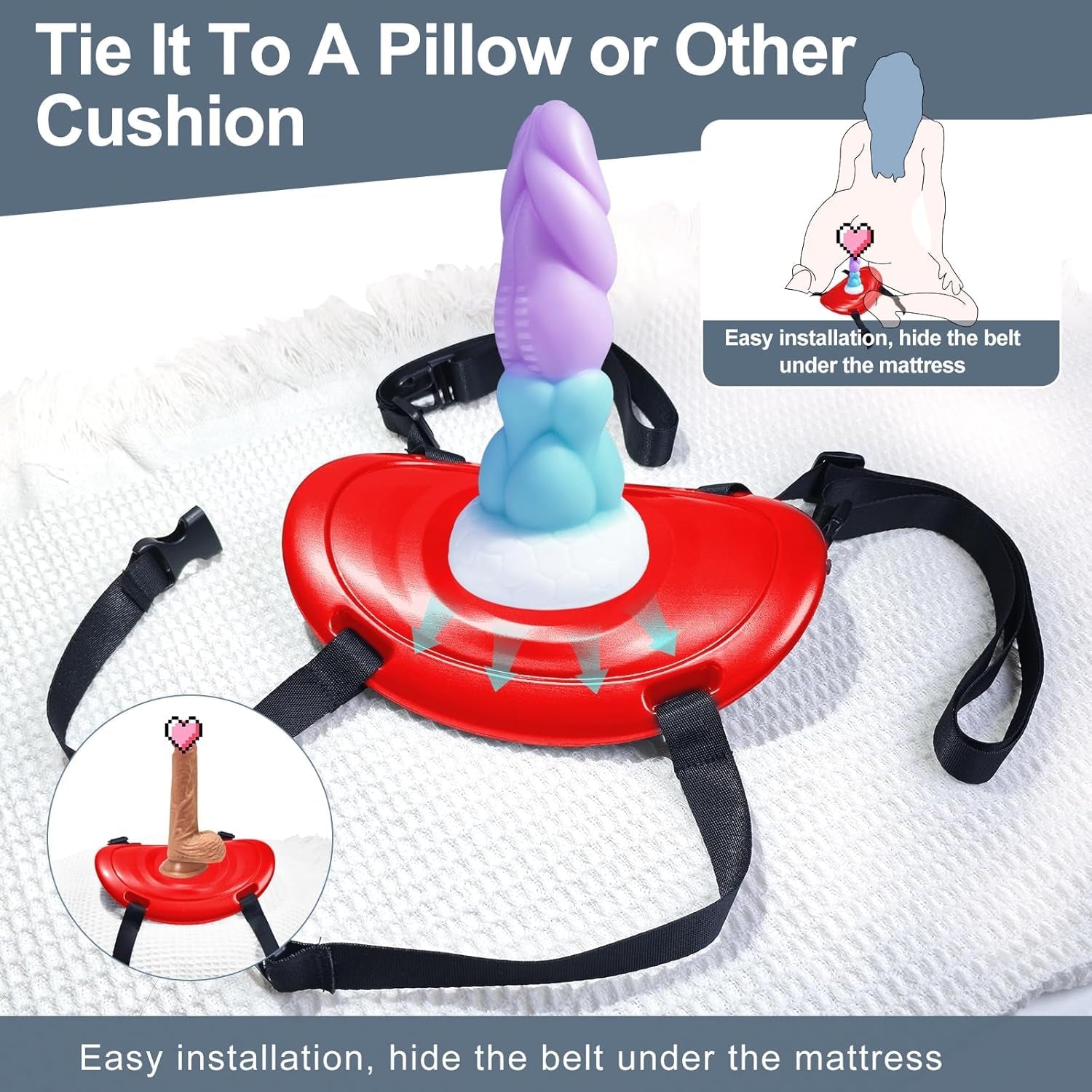 CrimsonRide Suction Cup Dildo Saddle Mount - Vixen | Nova Network