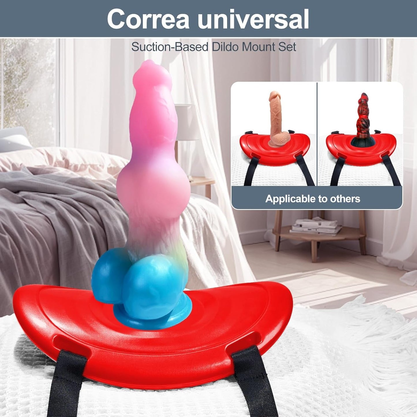 CrimsonRide Suction Cup Dildo Saddle Mount - Vixen | Nova Network