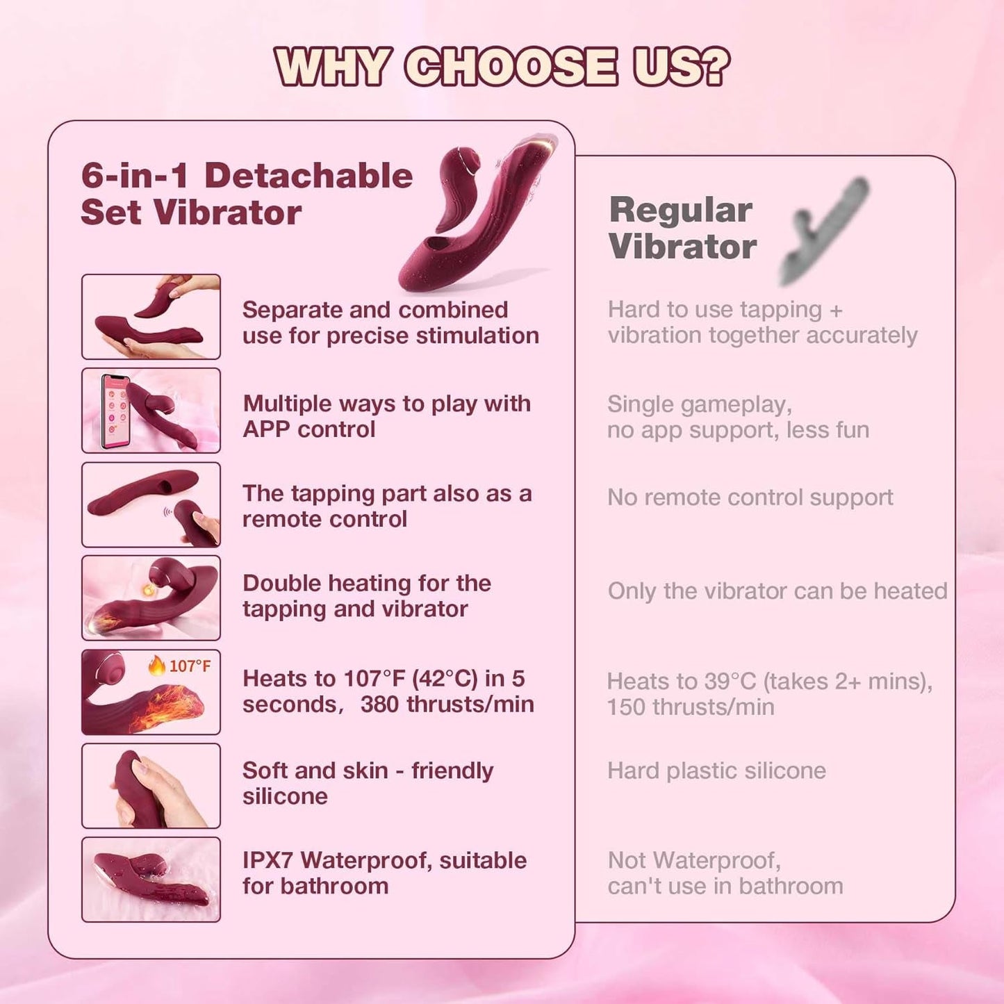 CrimsonSync 6X Dual Thrust Rabbit Vibrator - Vixen | Nova Network