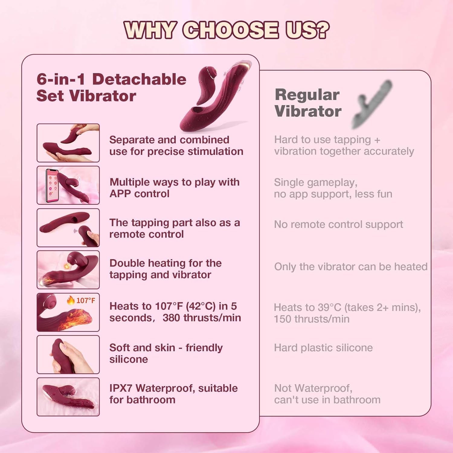 CrimsonSync 6X Dual Thrust Rabbit Vibrator - Vixen | Nova Network