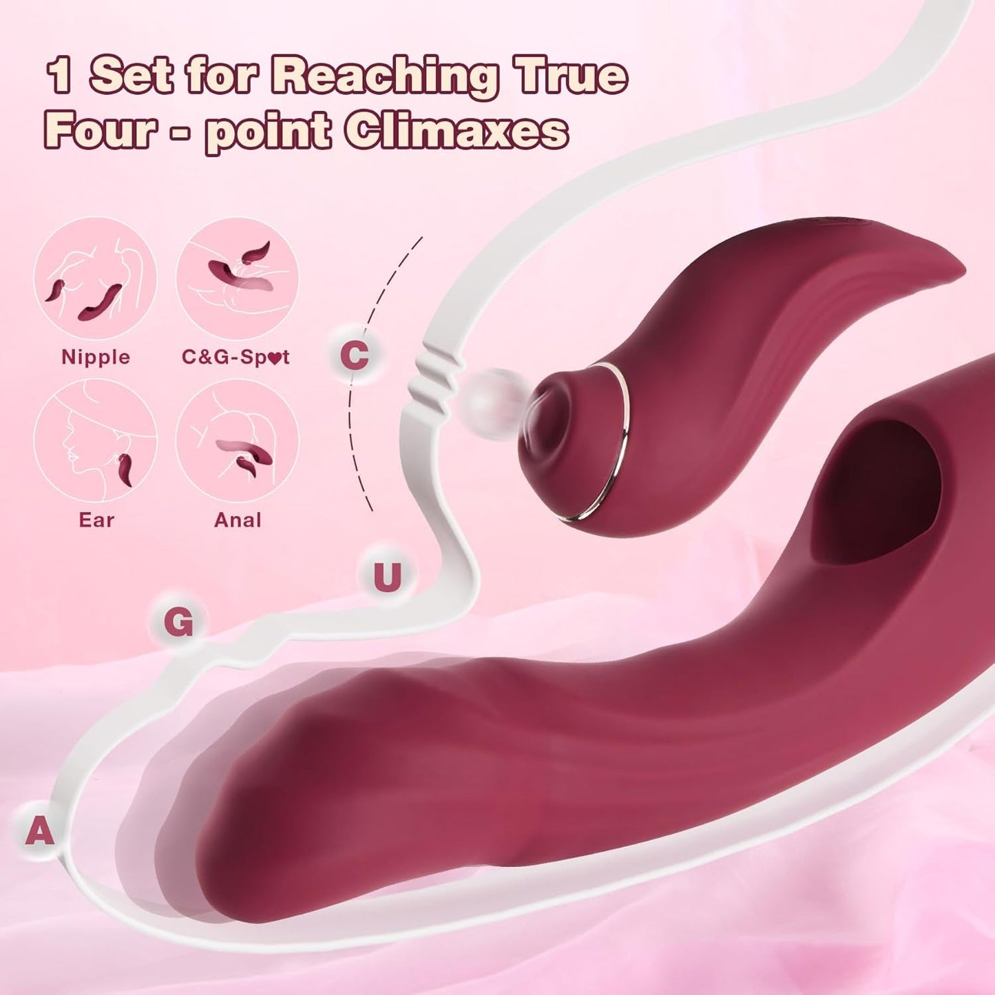 CrimsonSync 6X Dual Thrust Rabbit Vibrator - Vixen | Nova Network