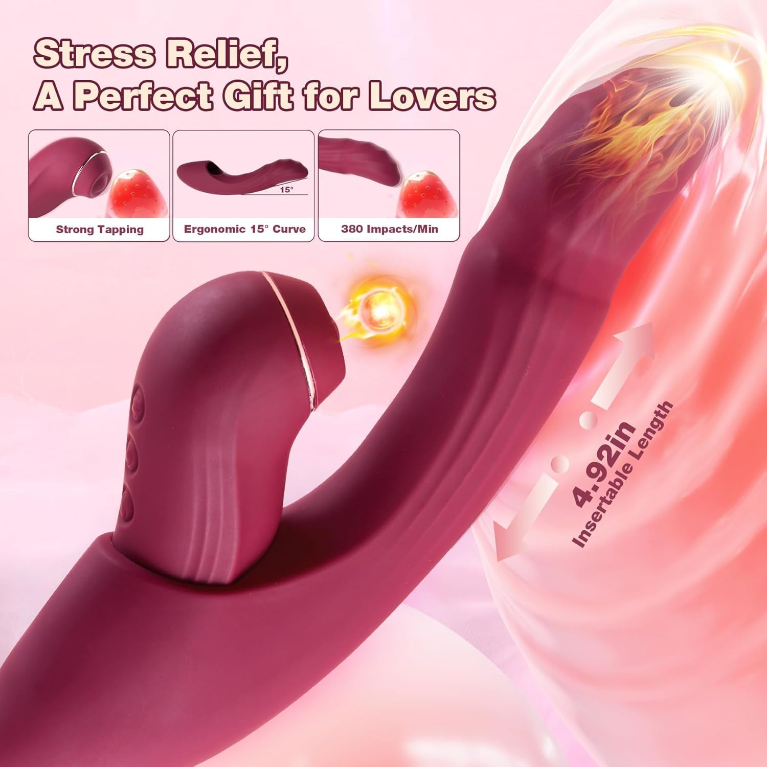 CrimsonSync 6X Dual Thrust Rabbit Vibrator - Vixen | Nova Network