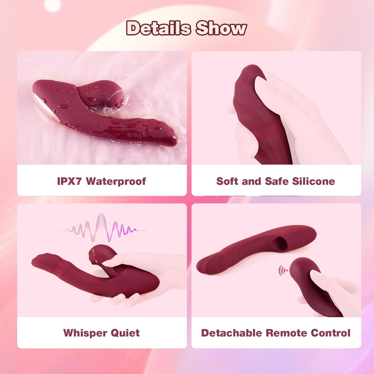 CrimsonSync 6X Dual Thrust Rabbit Vibrator - Vixen | Nova Network