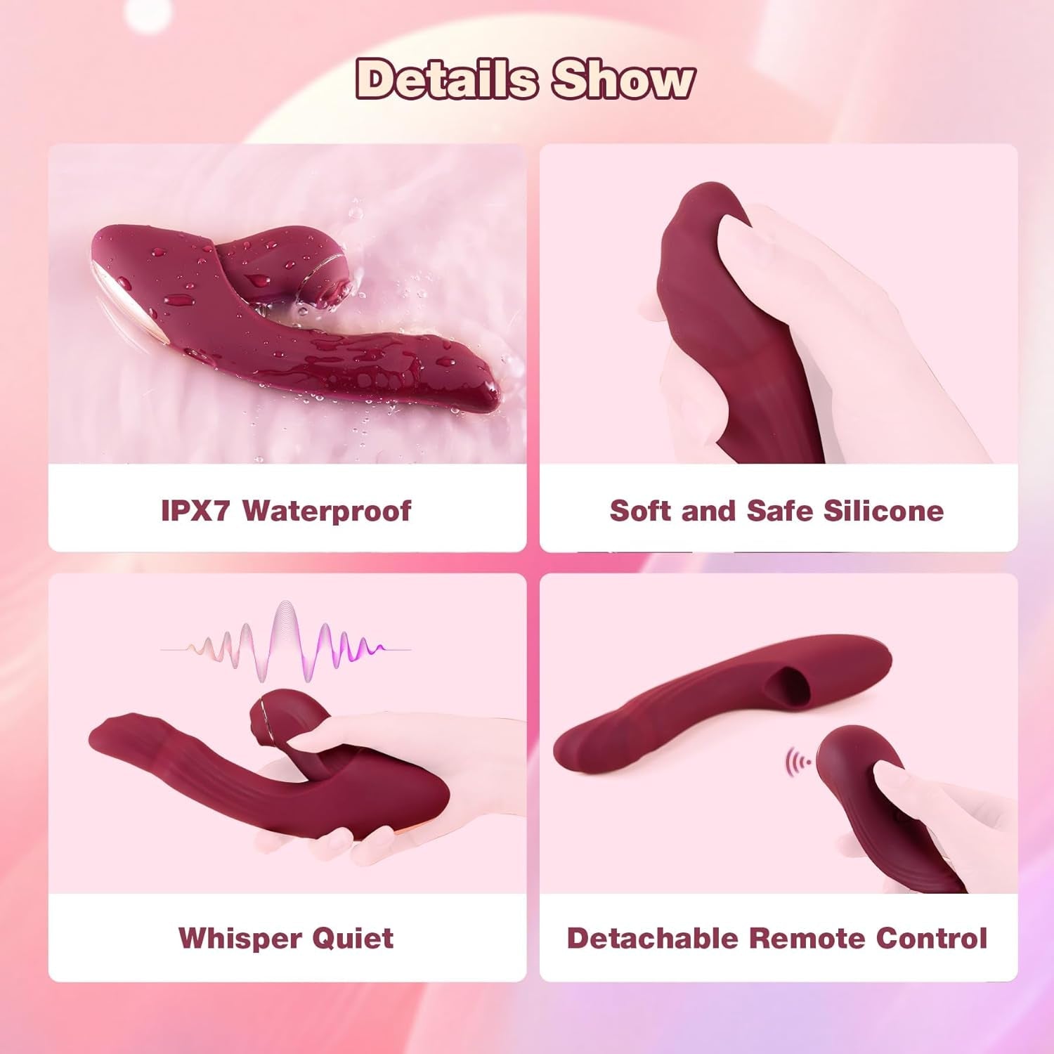 CrimsonSync 6X Dual Thrust Rabbit Vibrator - Vixen | Nova Network