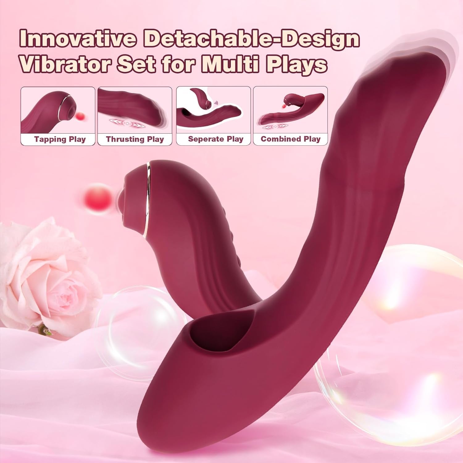 CrimsonSync 6X Dual Thrust Rabbit Vibrator - Vixen | Nova Network