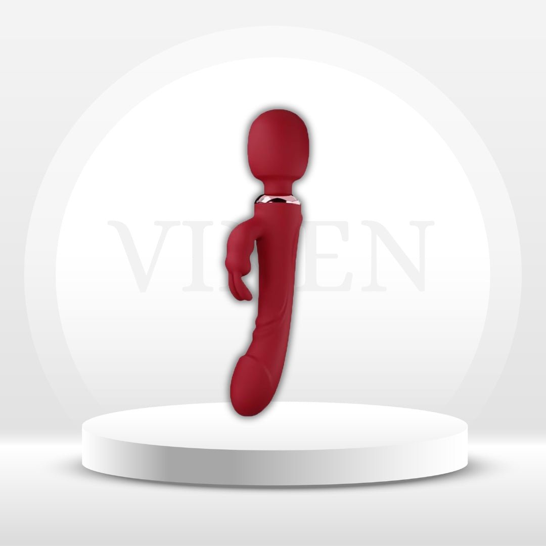CrimsonTriad Triple Stimulation Rabbit Dildo Wand - Vixen | Nova Network