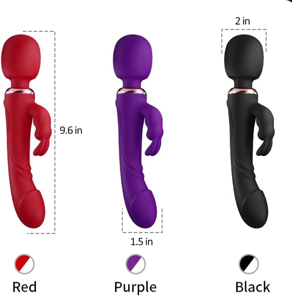 CrimsonTriad Triple Stimulation Rabbit Dildo Wand - Vixen | Nova Network