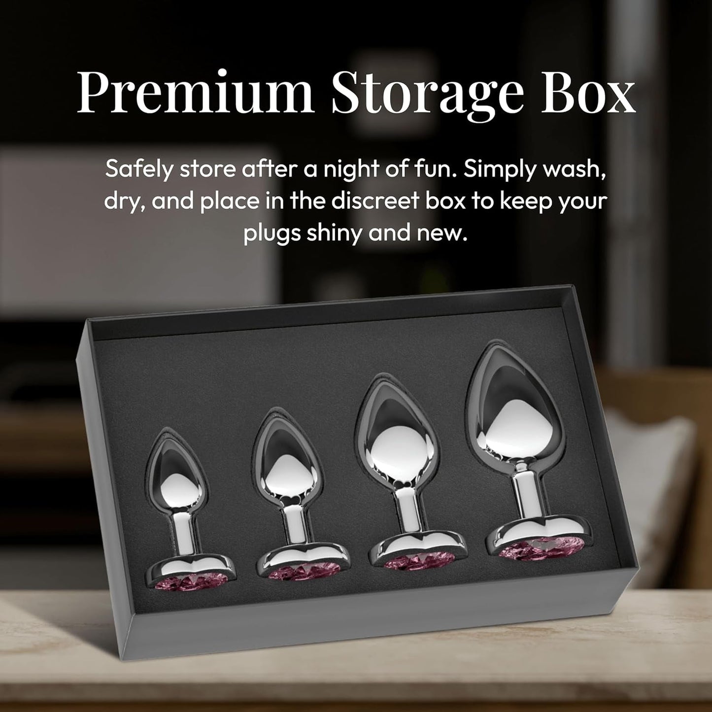 CrownJewel Butt Plug Set | 4-Piece Metal, Beginner to Expert - Vixen | Nova Network