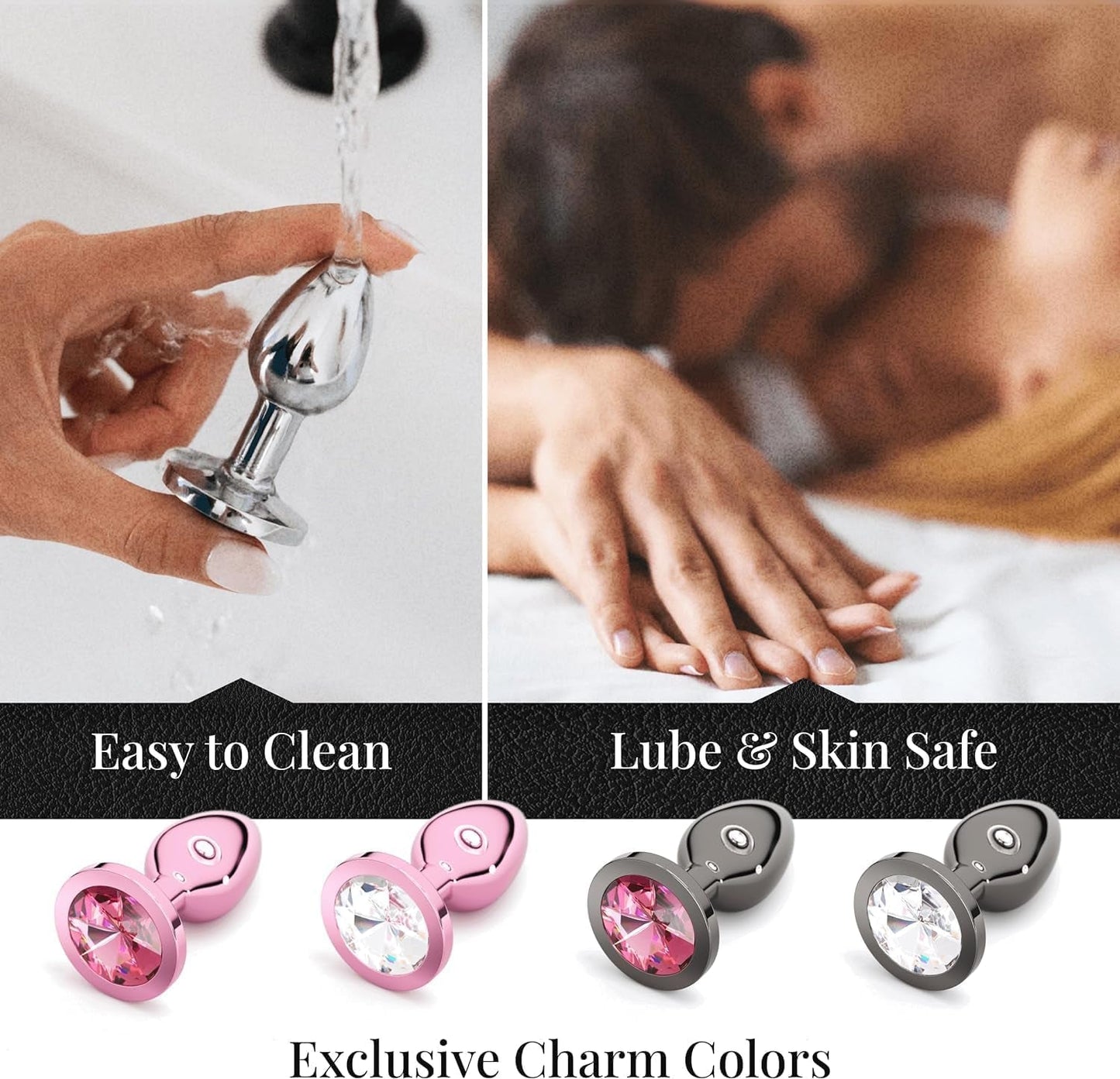 CrownJewel Butt Plug Set | 4-Piece Metal, Beginner to Expert - Vixen | Nova Network
