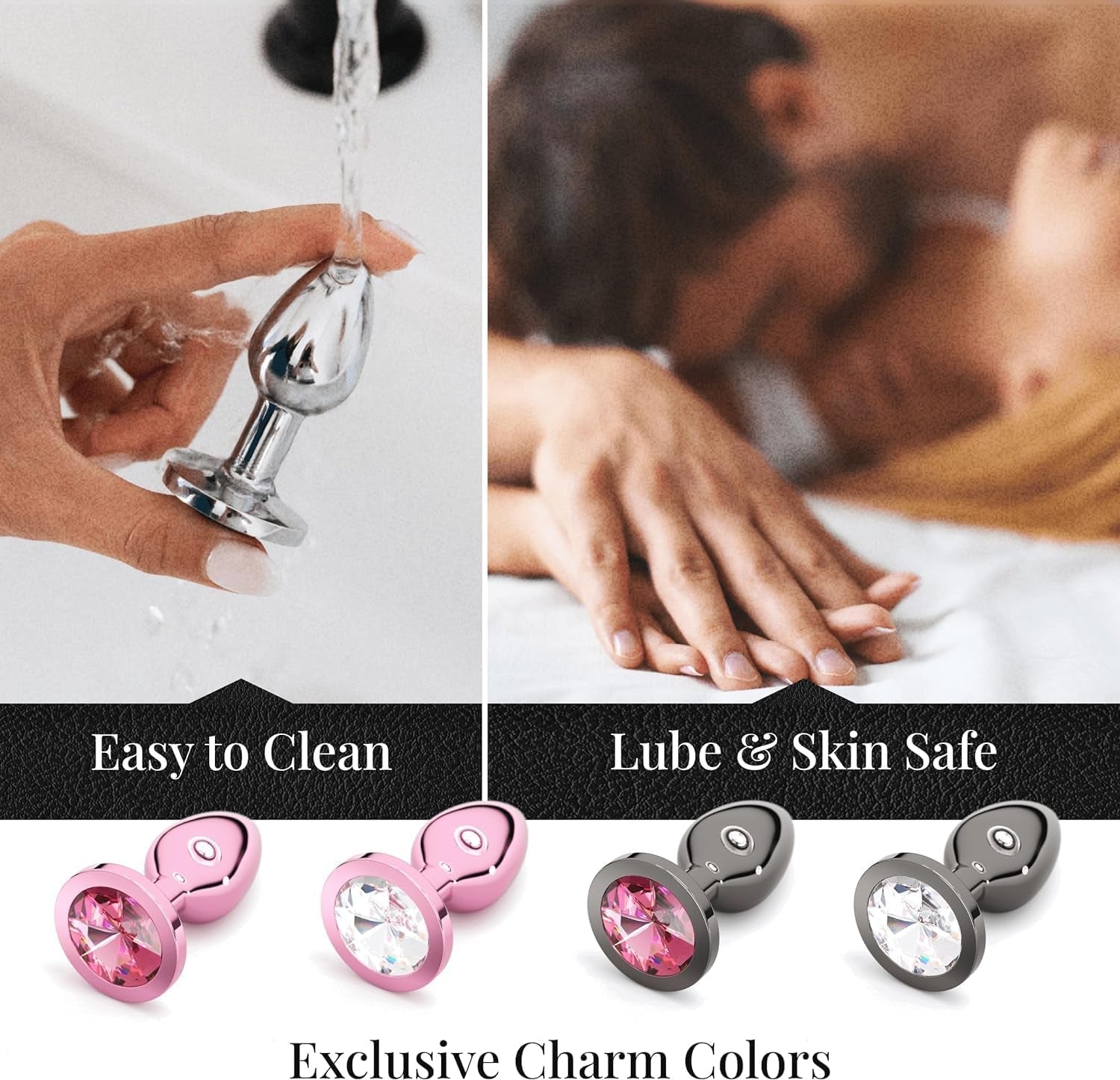 CrownJewel Butt Plug Set | 4-Piece Metal, Beginner to Expert - Vixen | Nova Network