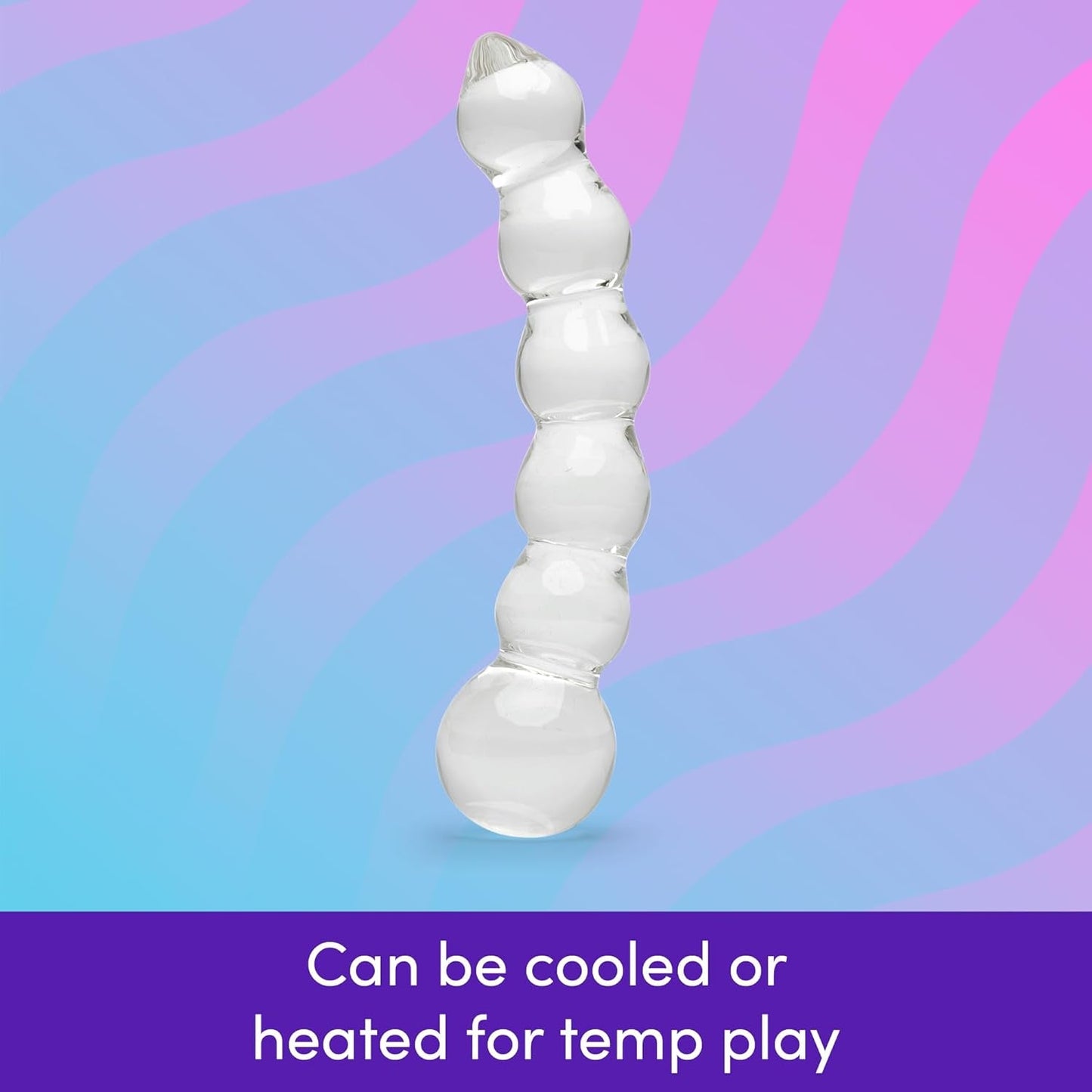 CrystalBead 7 - Inch Glass Beaded Dildo - Vixen | Nova Network