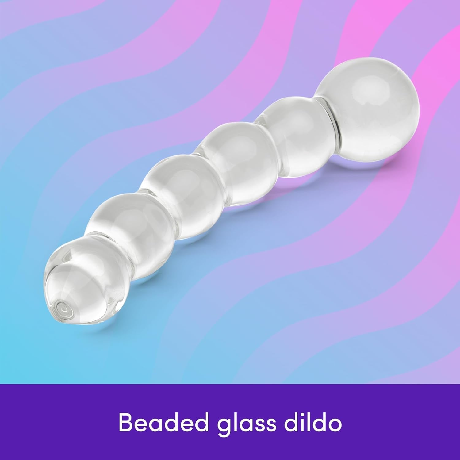 CrystalBead 7 - Inch Glass Beaded Dildo - Vixen | Nova Network