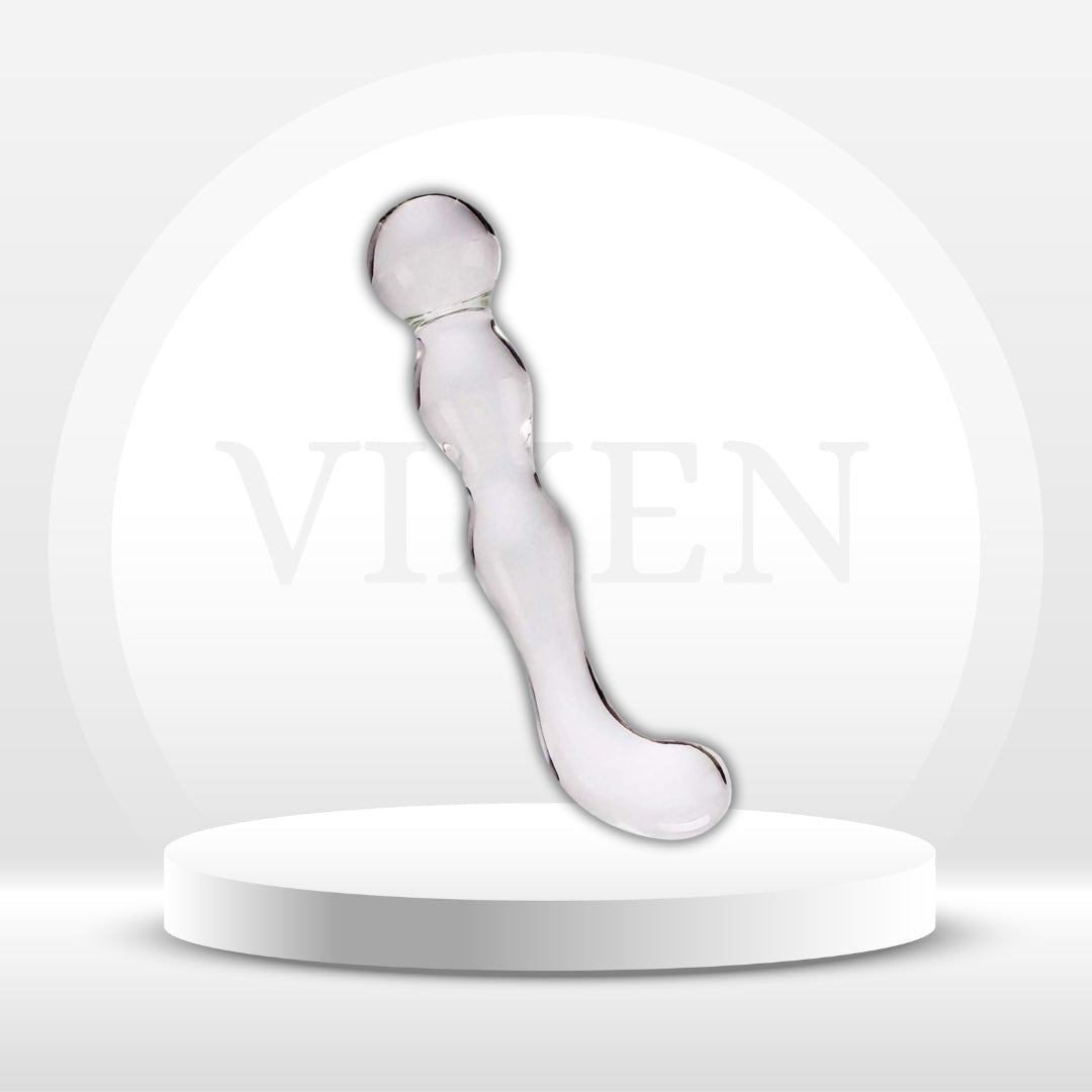 CrystalDual Crystal Glass Dual Ended Anal Plug - Vixen | Nova Network