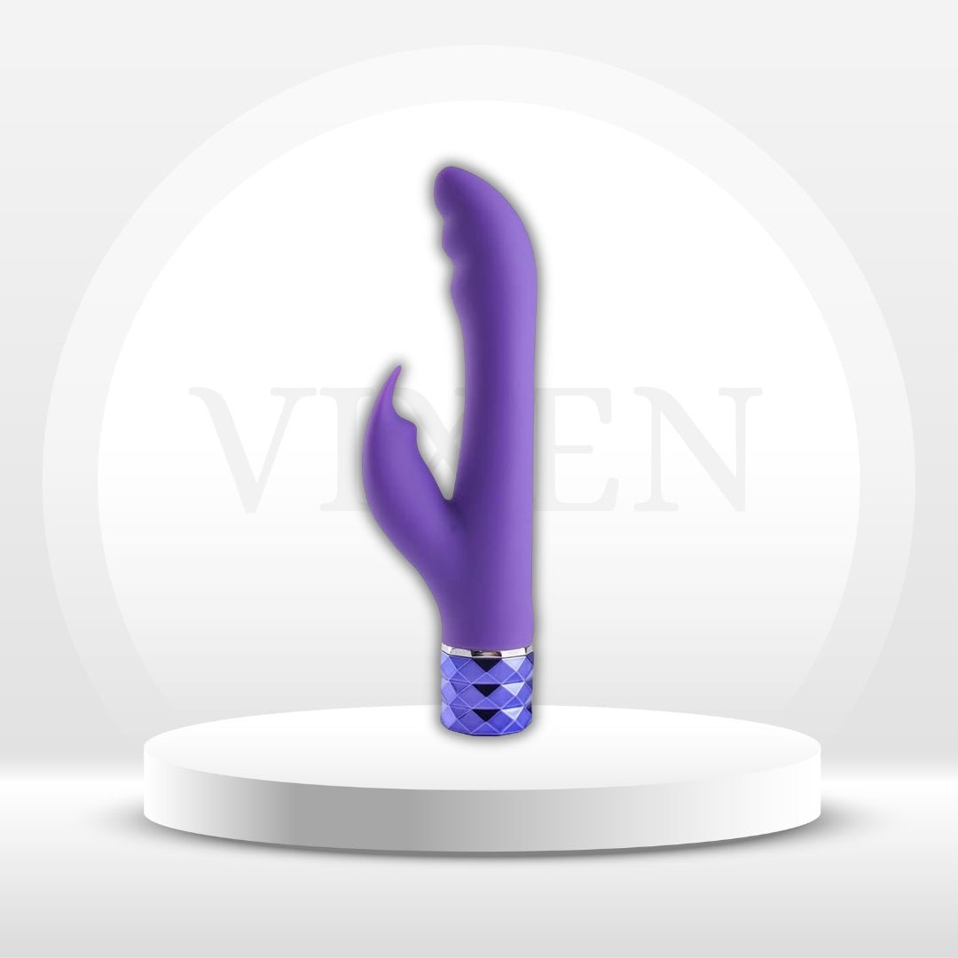 CrystalGem Silicone Rabbit Vibrator - Vixen | Nova Network