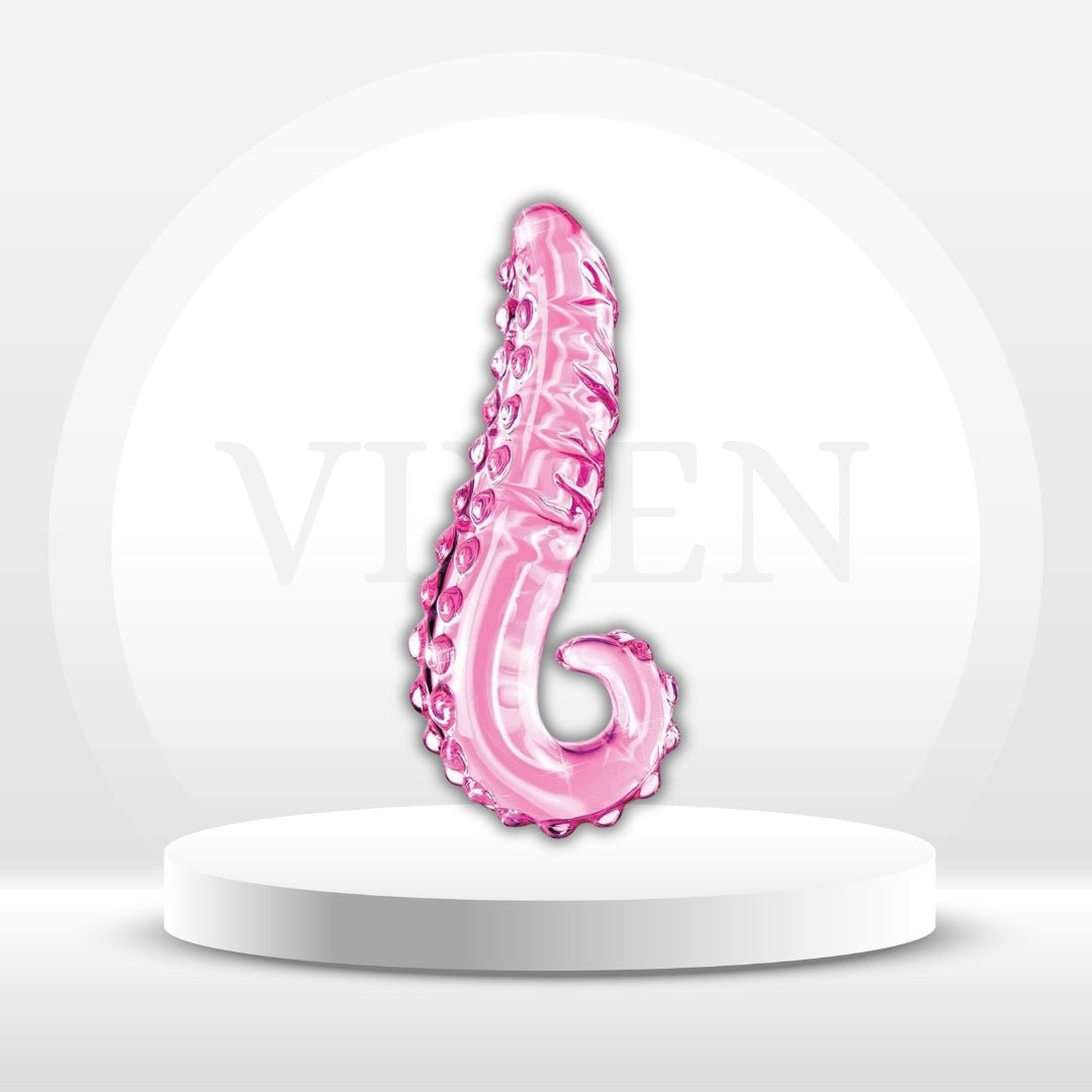 CrystalTentacle Pink Glass Tentacle Dildo - Vixen | Nova Network