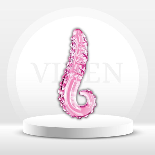 CrystalTentacle Pink Glass Tentacle Dildo - Vixen | Nova Network