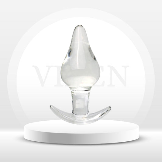 CrystalThrust Glass Anal Plug - Vixen | Nova Network