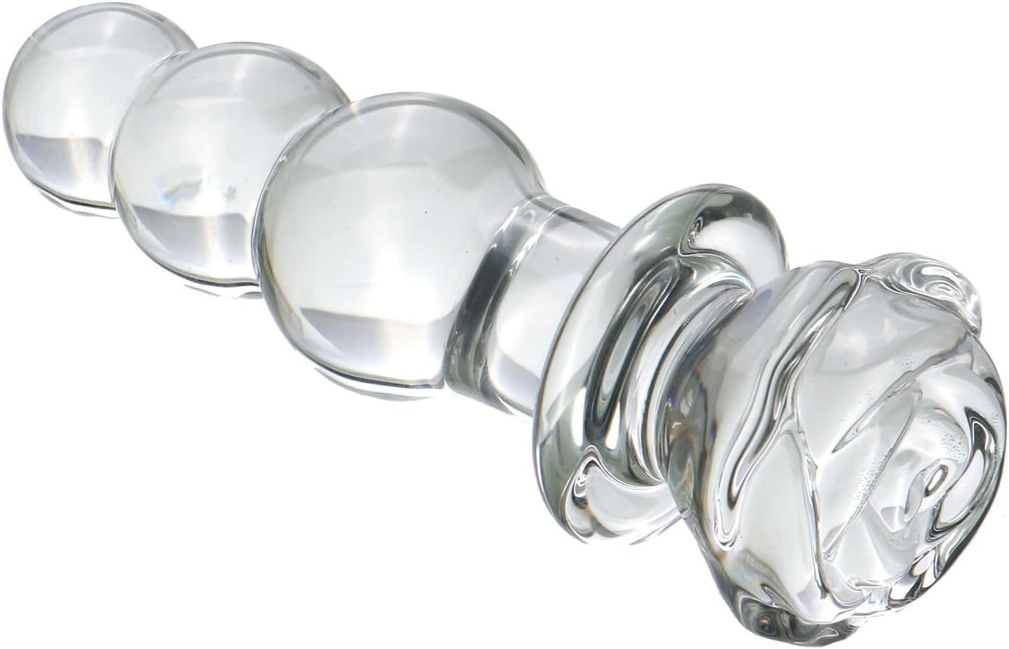 CrystalTrail Glass Beaded Anal Plug - Vixen | Nova Network