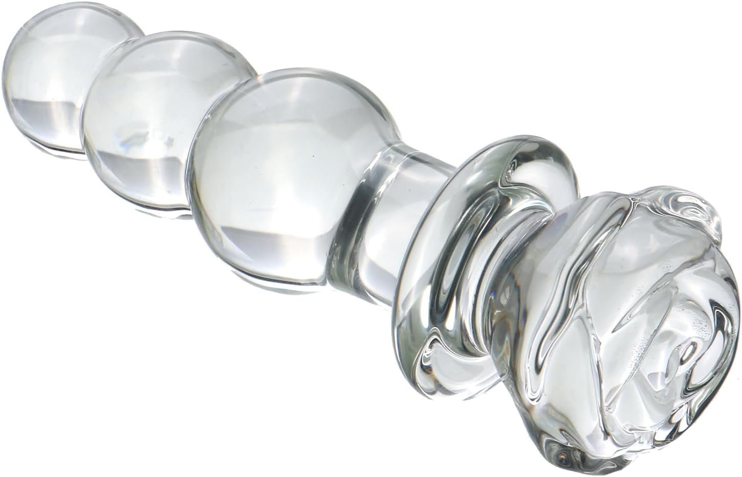 CrystalTrail Glass Beaded Anal Plug - Vixen | Nova Network