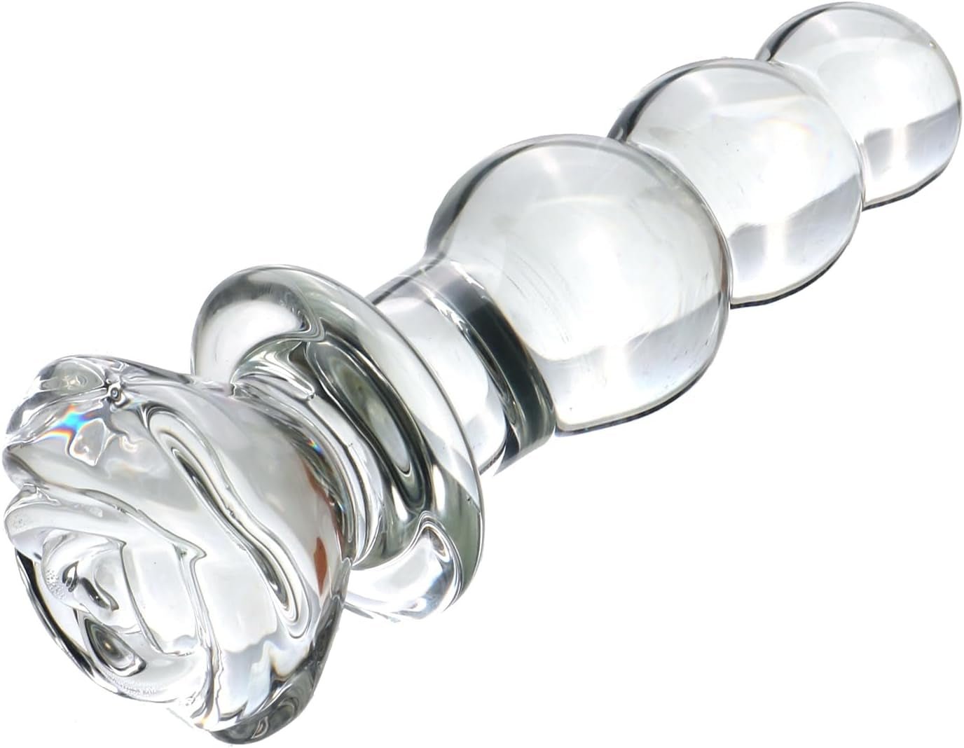 CrystalTrail Glass Beaded Anal Plug - Vixen | Nova Network