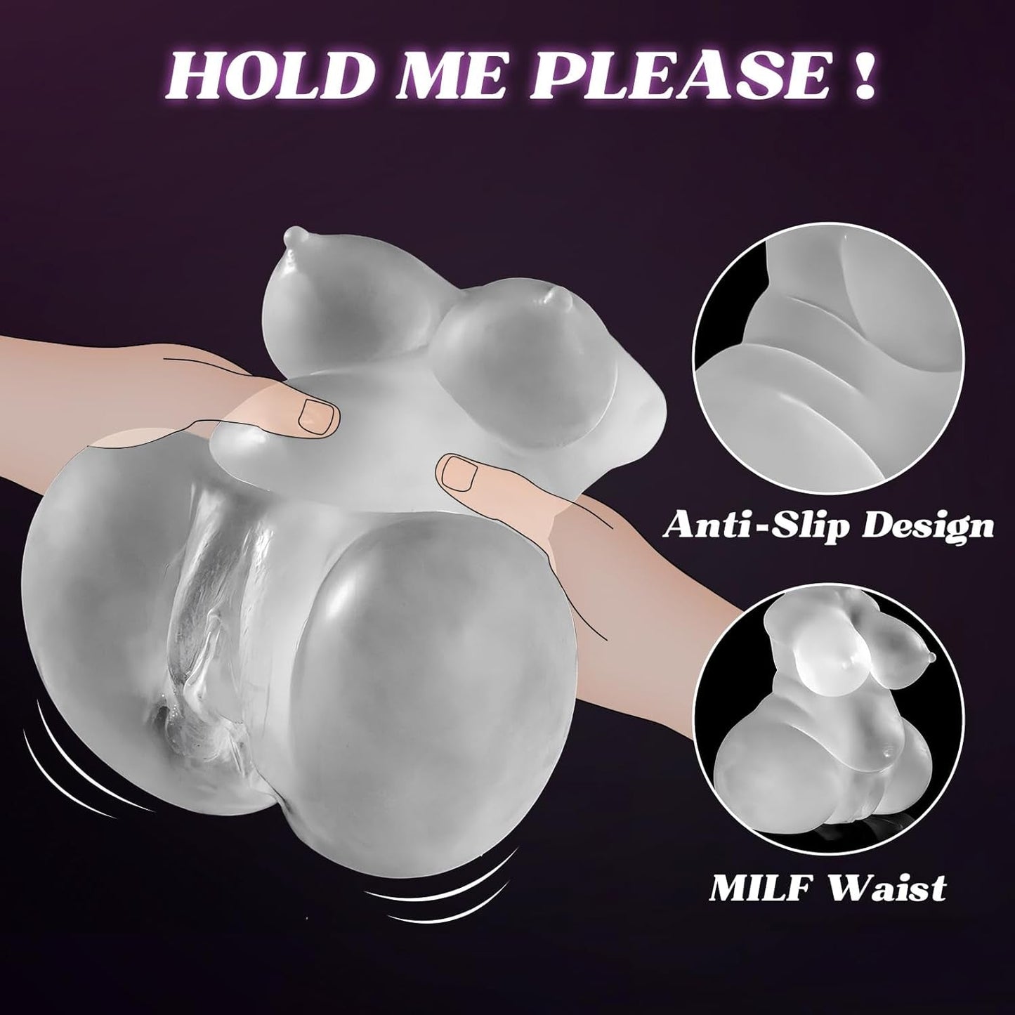 CurveCrave Transparent Sex Doll Stroker - Vixen | Nova Network