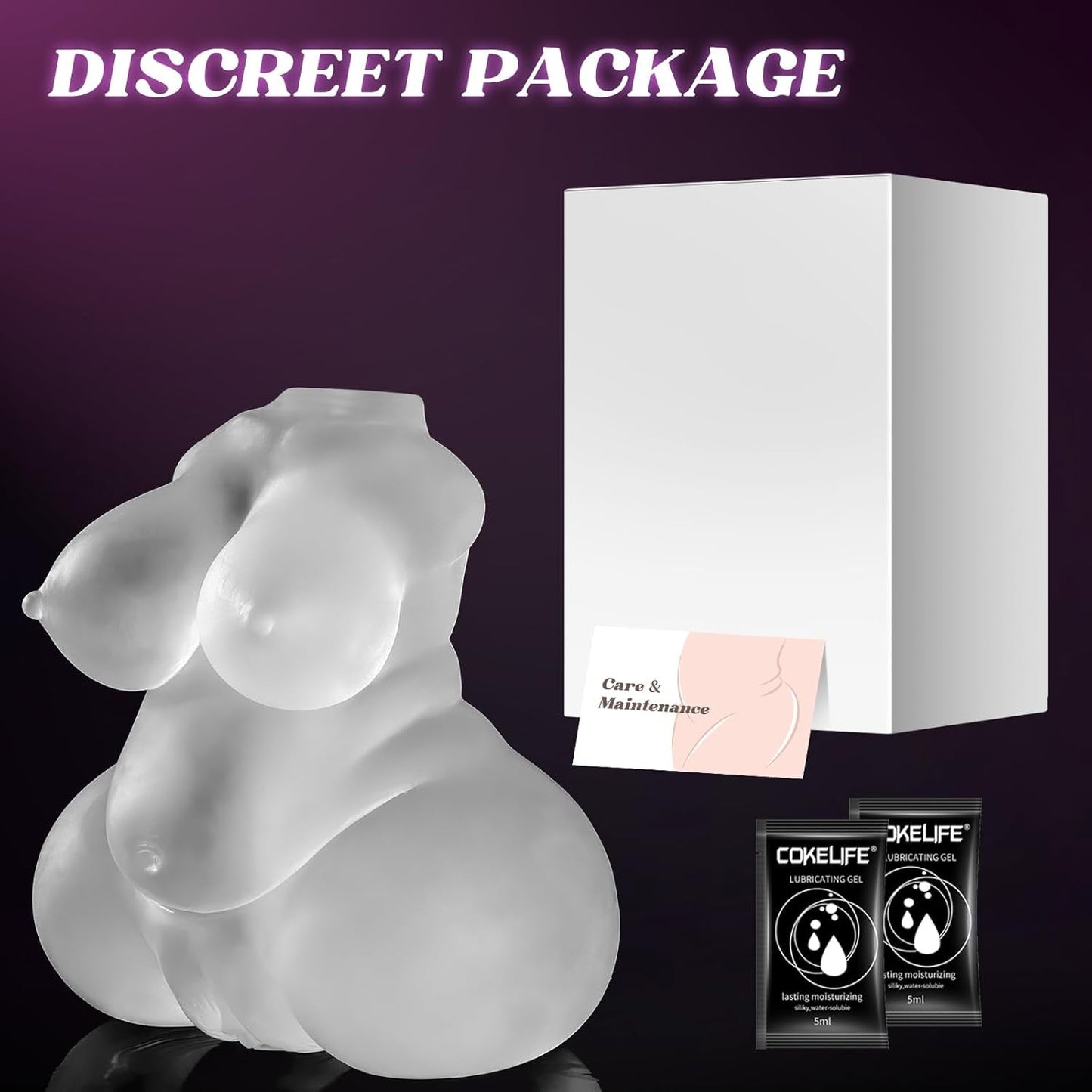 CurveCrave Transparent Sex Doll Stroker - Vixen | Nova Network