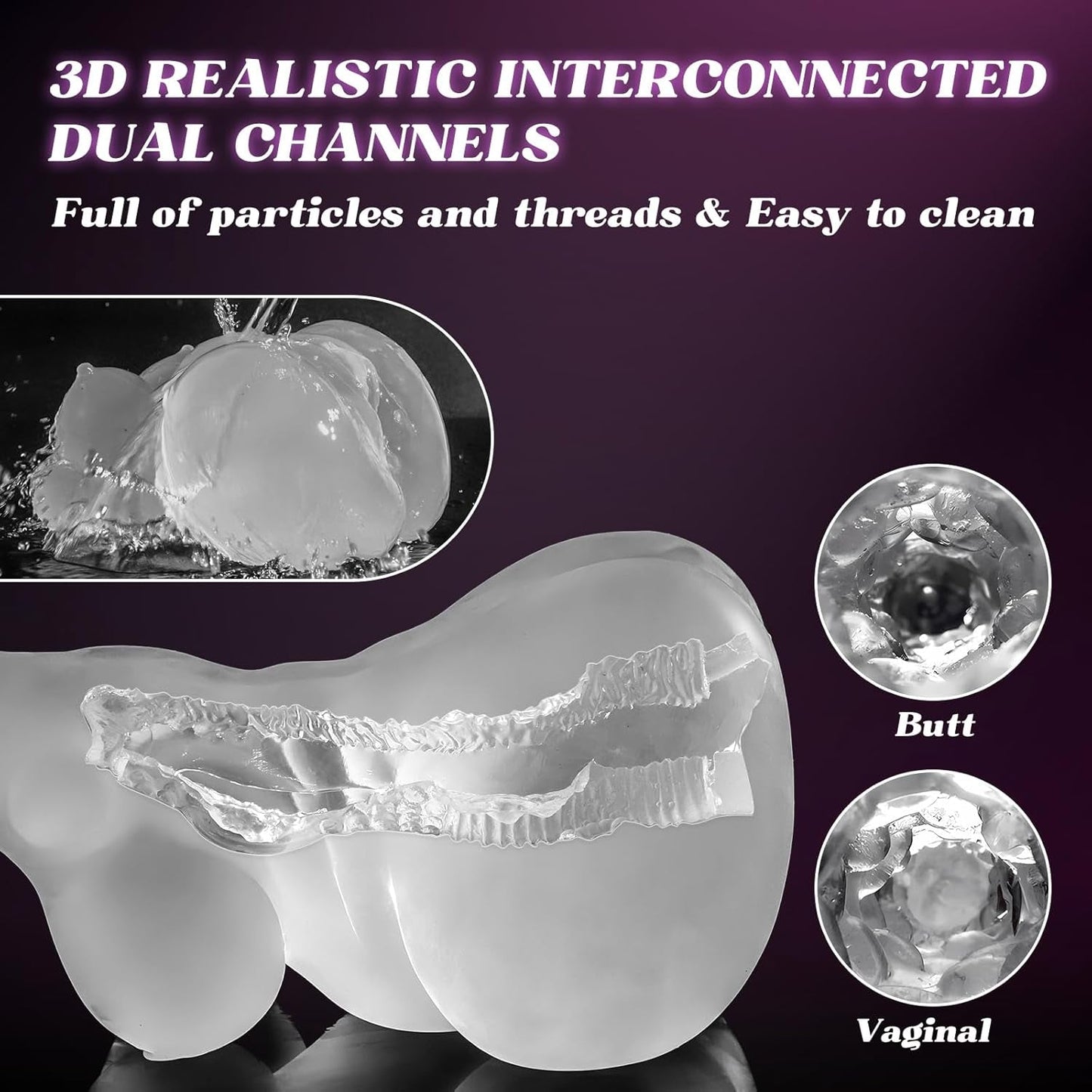 CurveCrave Transparent Sex Doll Stroker - Vixen | Nova Network