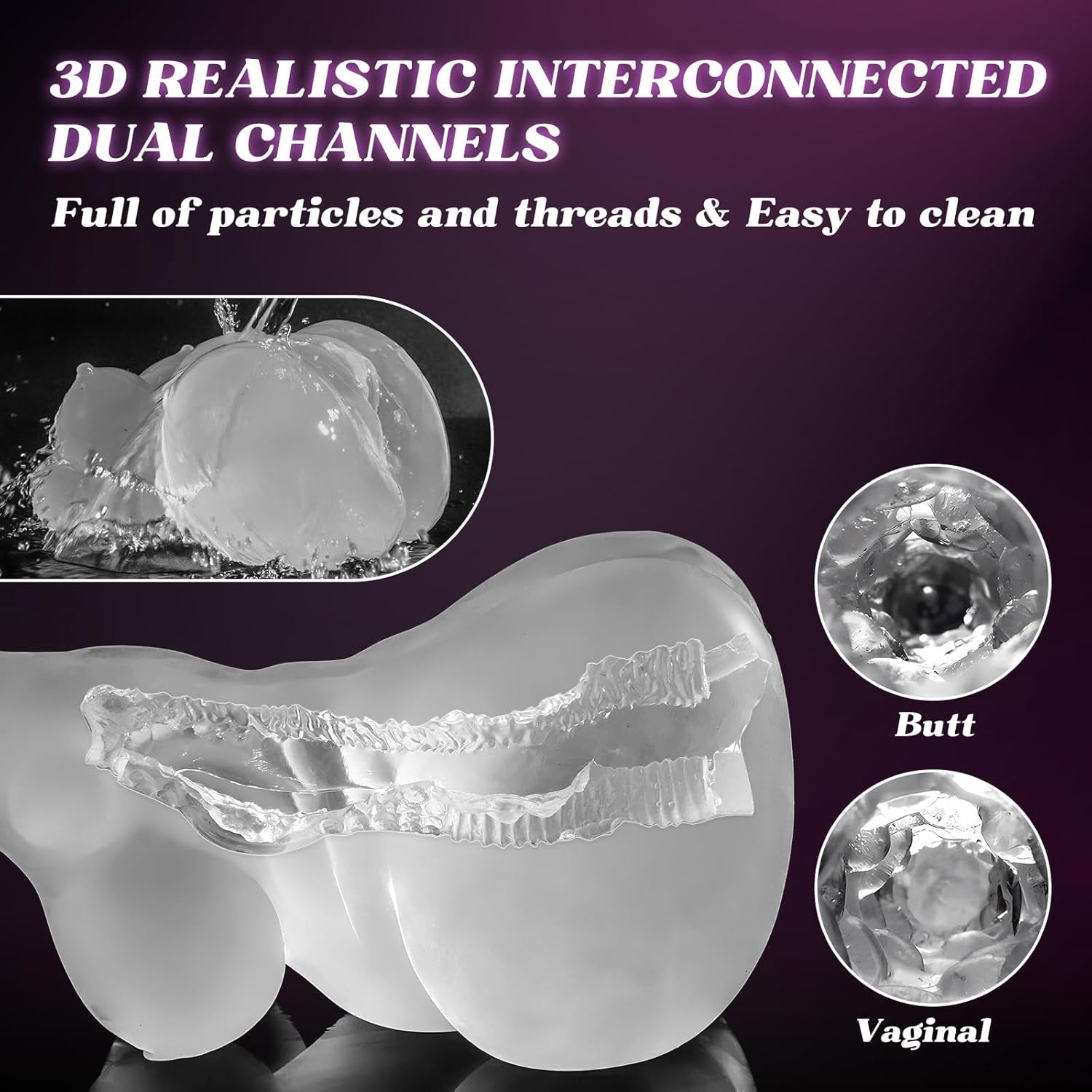 CurveCrave Transparent Sex Doll Stroker - Vixen | Nova Network
