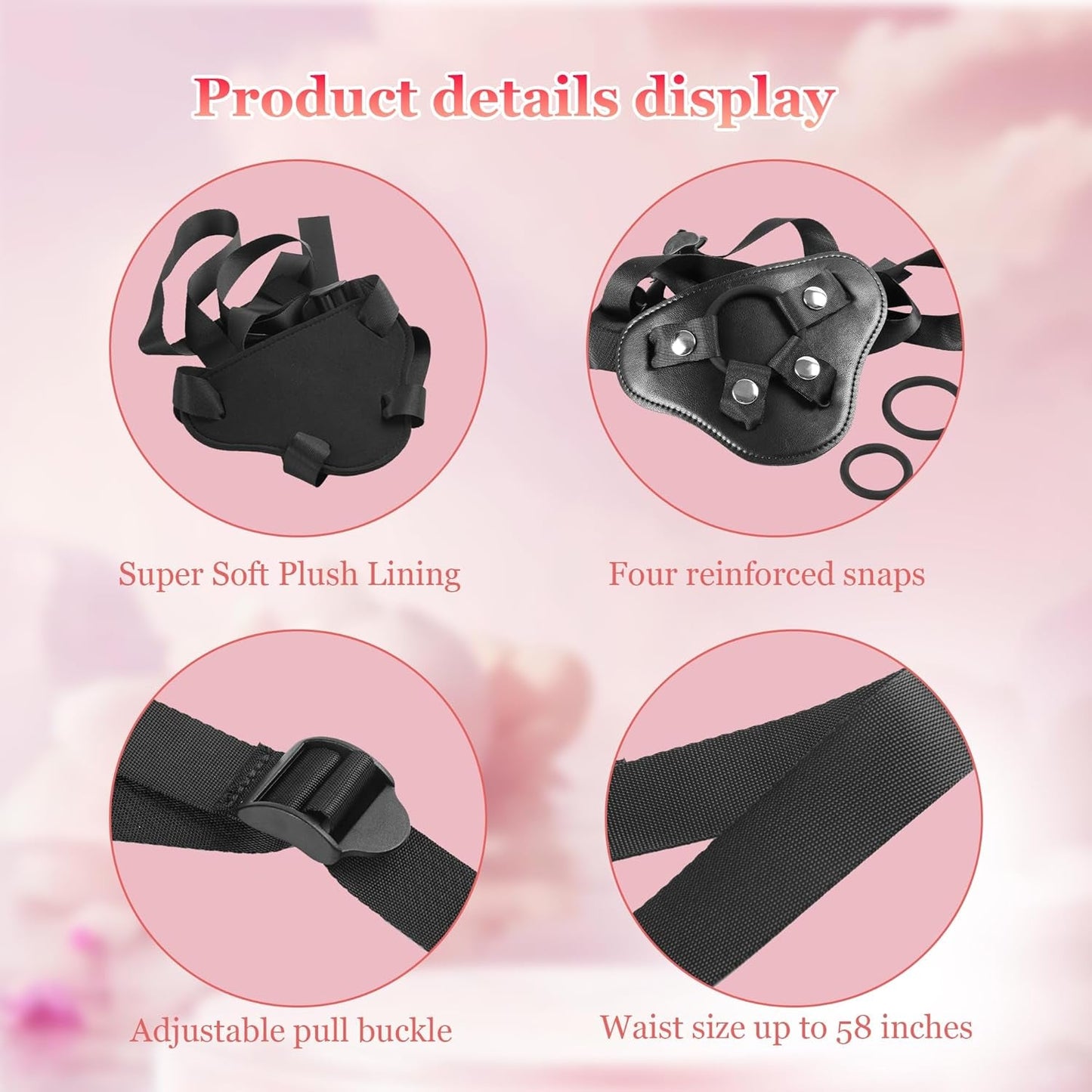 CurveCraze 7" Curved Silicone Strap-On Dildo & Harness - Vixen | Nova Network